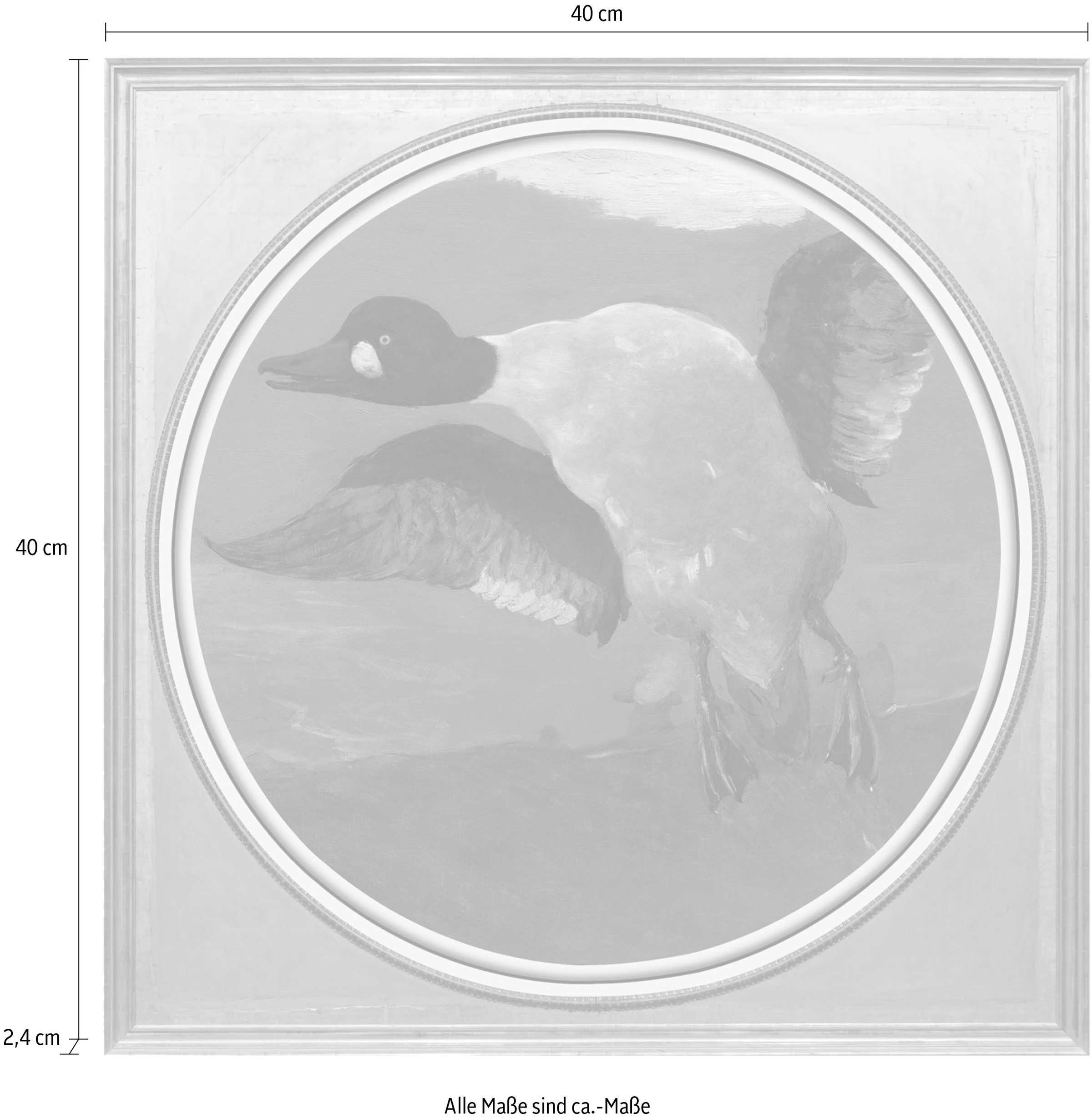 queence Acrylglasbild »Ente« Ente | Enten | Gemälde | Kunst | Vogelbilder | Vögel Fine Art-Print in Galeriequalität