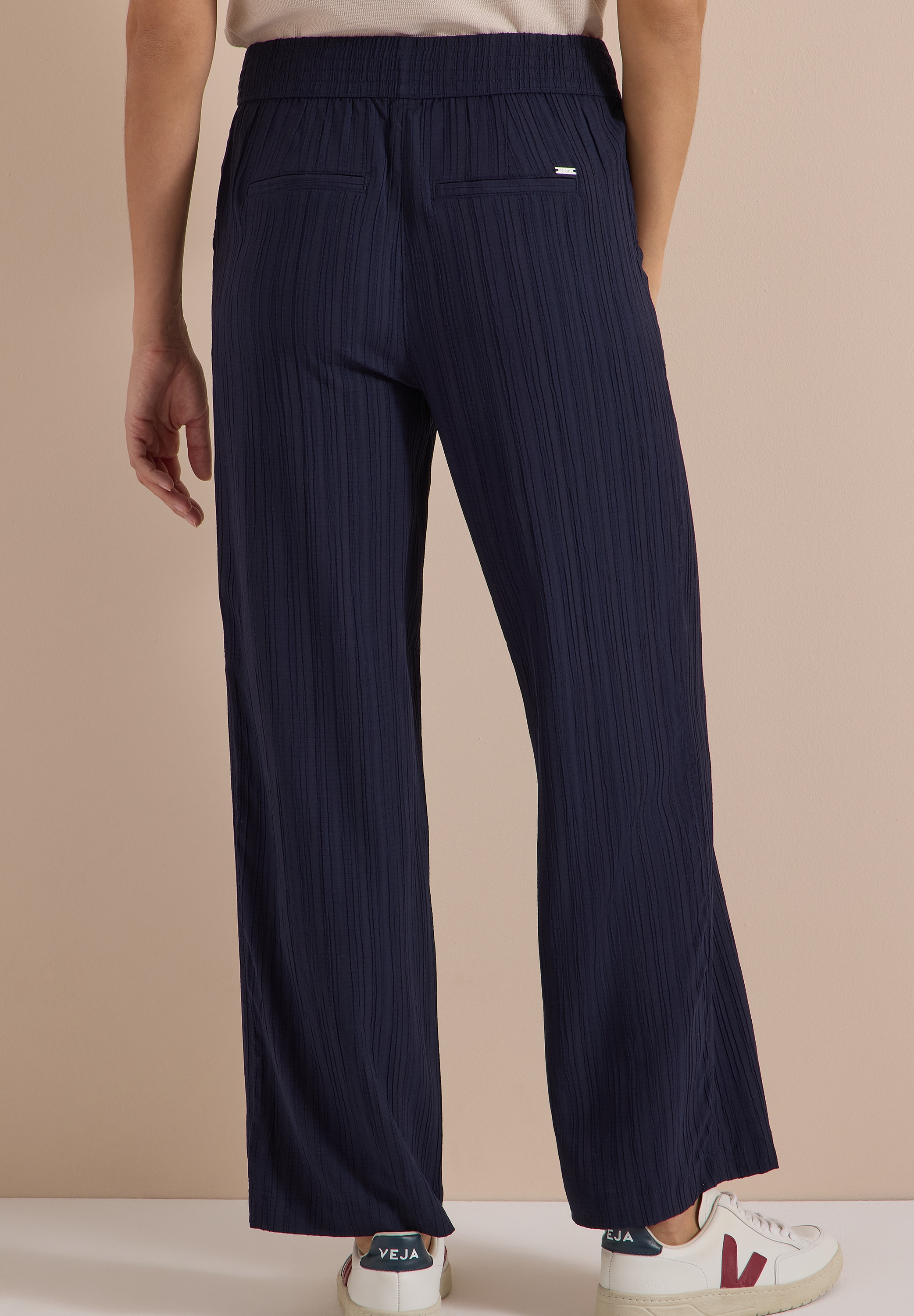 Cecil Stoffhose »Style Neele«  Sommerhose im Loose Fit mit Struktur-Streifen