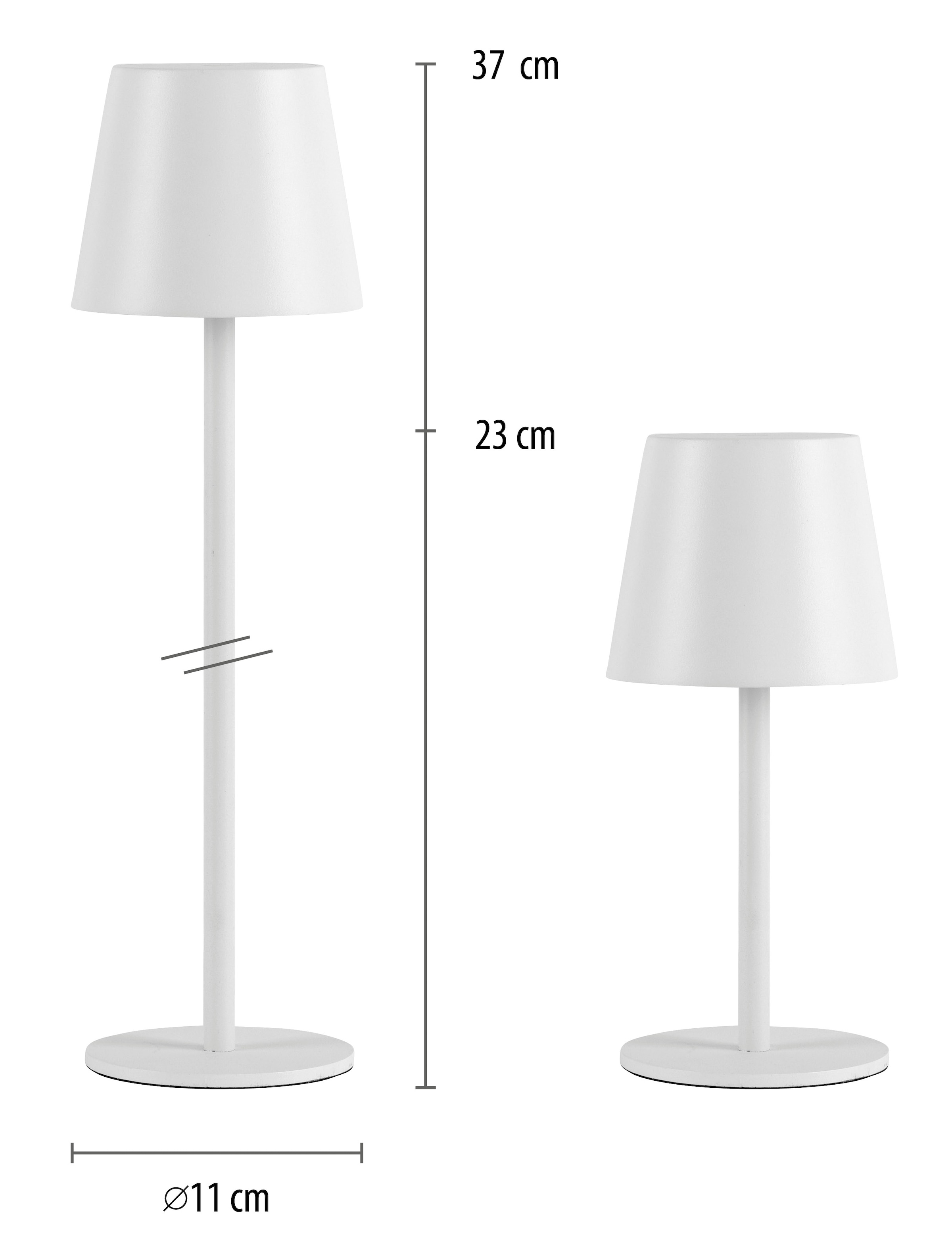 JUST LIGHT LED Tischleuchte »EURIA, 2er Set«, 1 flammig, Leuchtmittel LED-Board | LED fest integriert, LED Akku Tischlampe