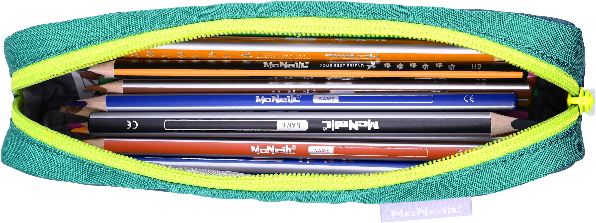 McNeill Schulranzen »Bravo, inkl. Etui, Turnbeutel,« Reflektierende Streifen auf den Schultergurten;Retroreflektierende Flächen