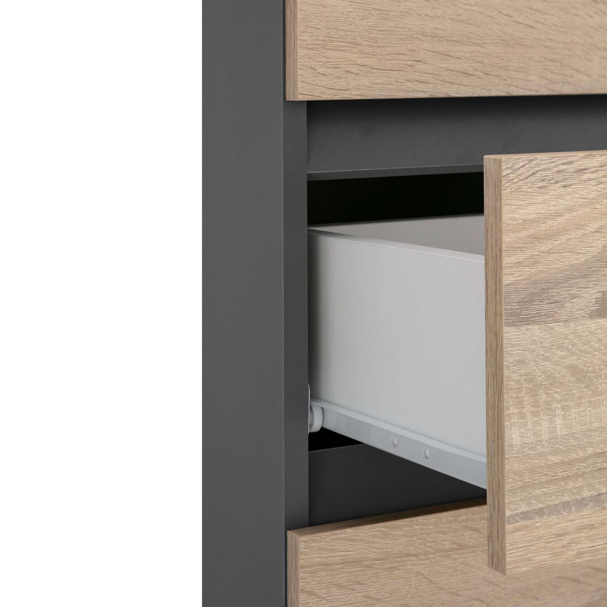 Home affaire Midischrank »Wisla« mit 4 Türen & 1 Schublade, Breite 76 cm, Höhe 130 cm