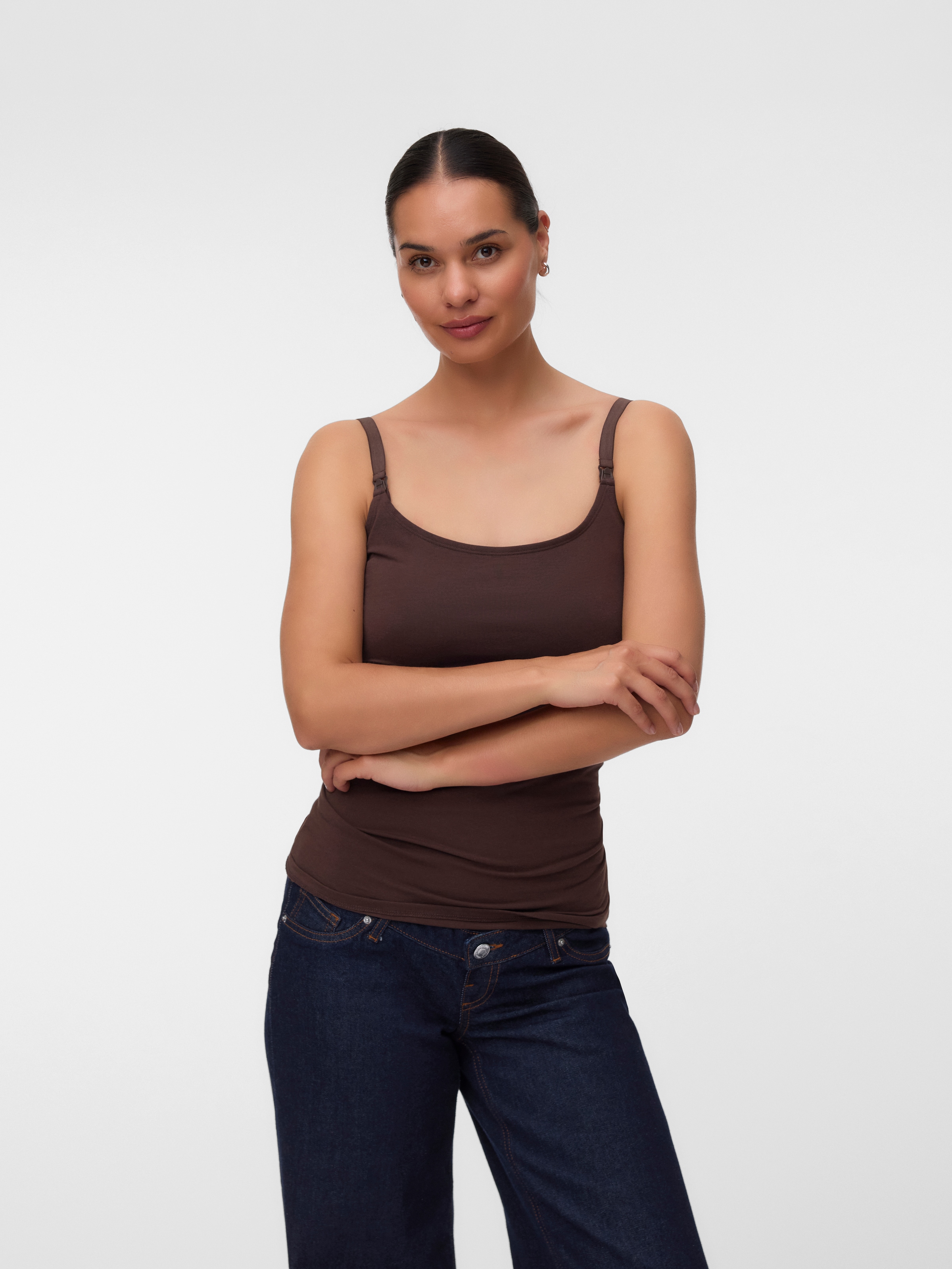 Mamalicious Umstandstop »MLKERRIE STRAP JRS TOP 2F 2-P NOOS« Packung, 2 Baumwollmischung, regular fit