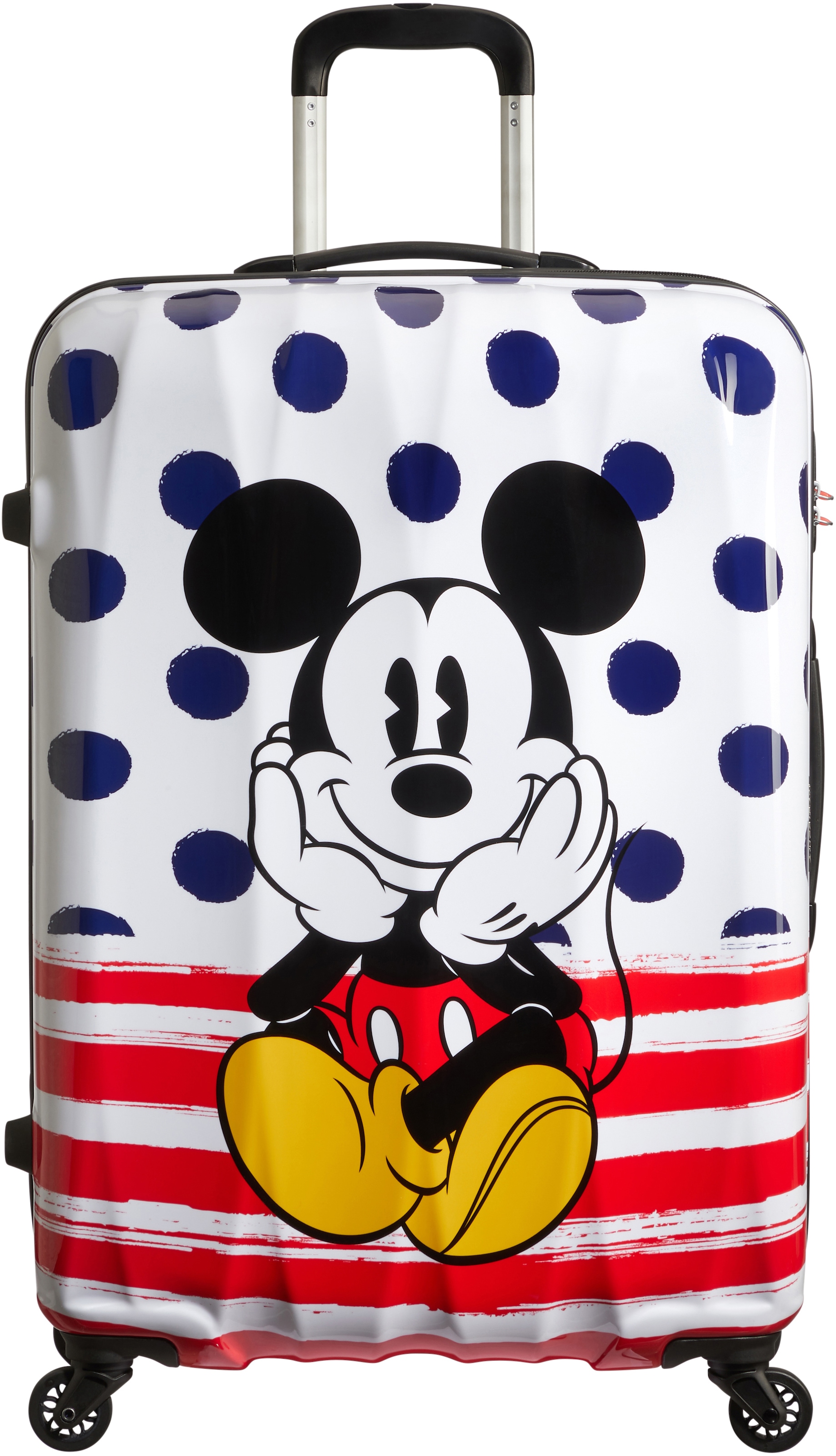 Hartschalen-Trolley »Disney Legends, Mickey Blue Dots, 75 cm«, 4 St. Rollen,...