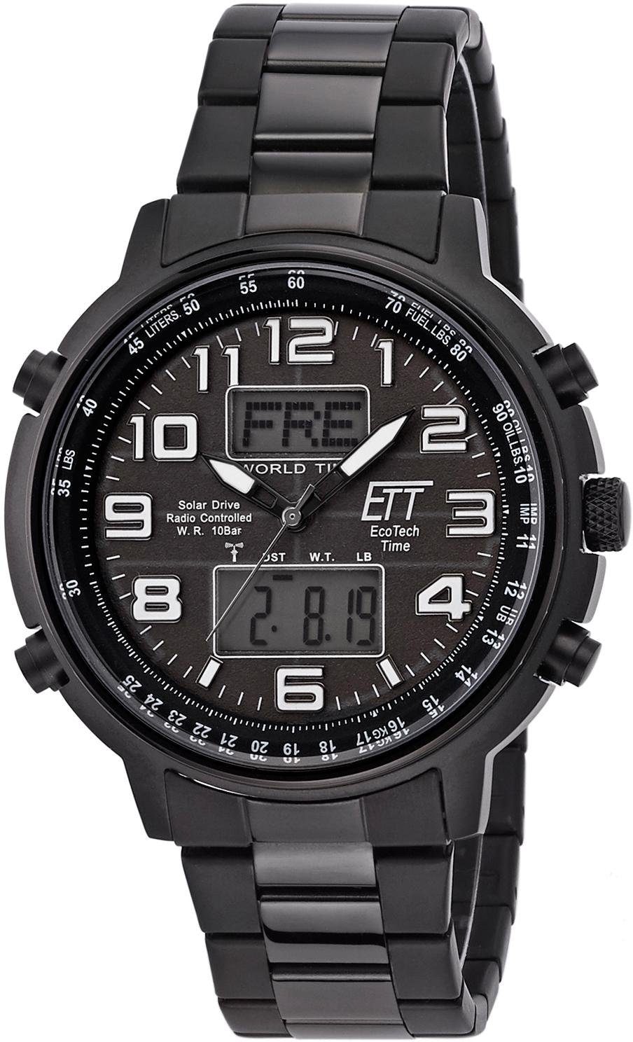 Funk-Multifunktionsuhr »Hunter II, EGS-11390-25M«, Armbanduhr, Herrenuhr, Datum, Solar
