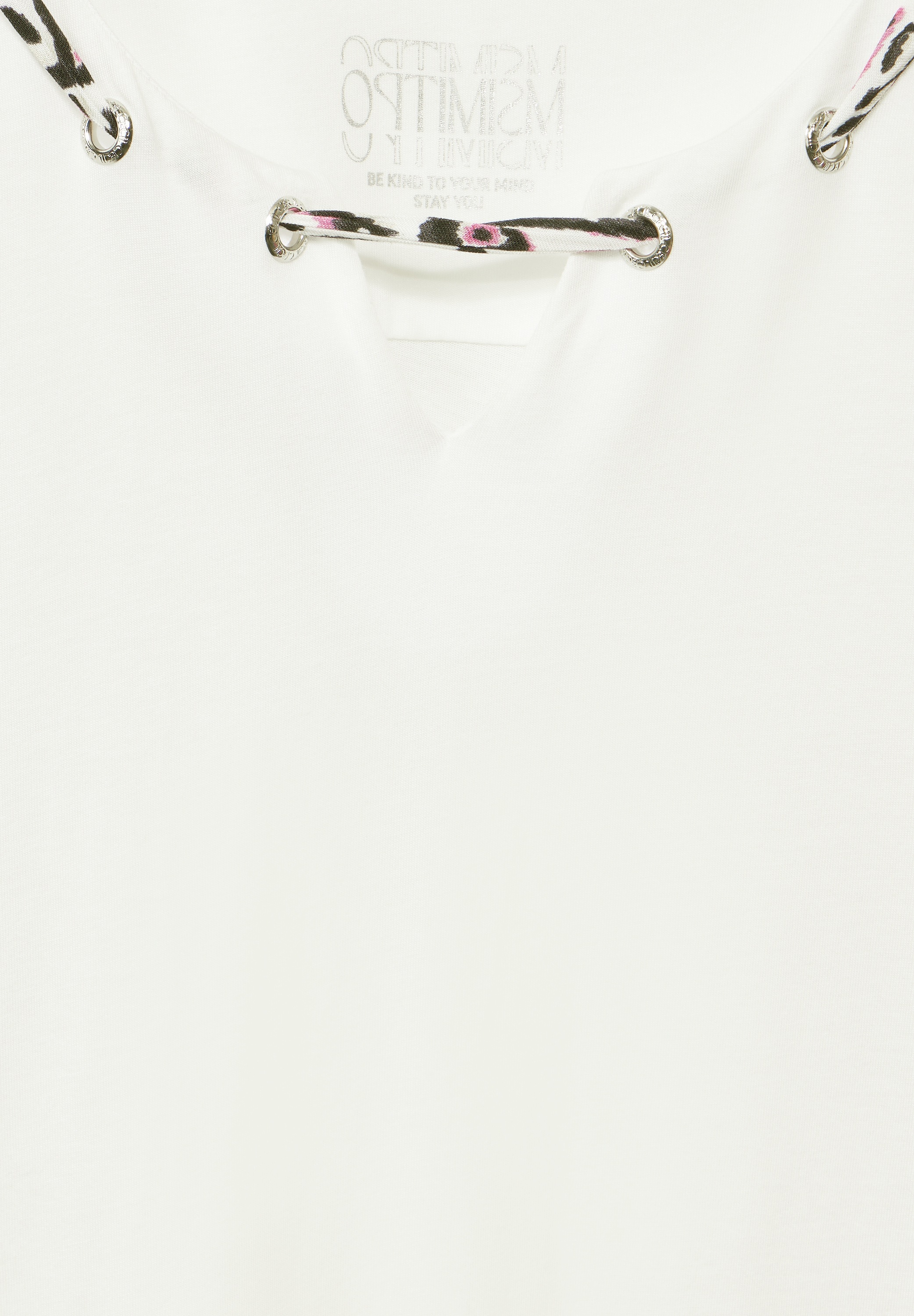 Cecil T-Shirt, mit buntem Stringdetail