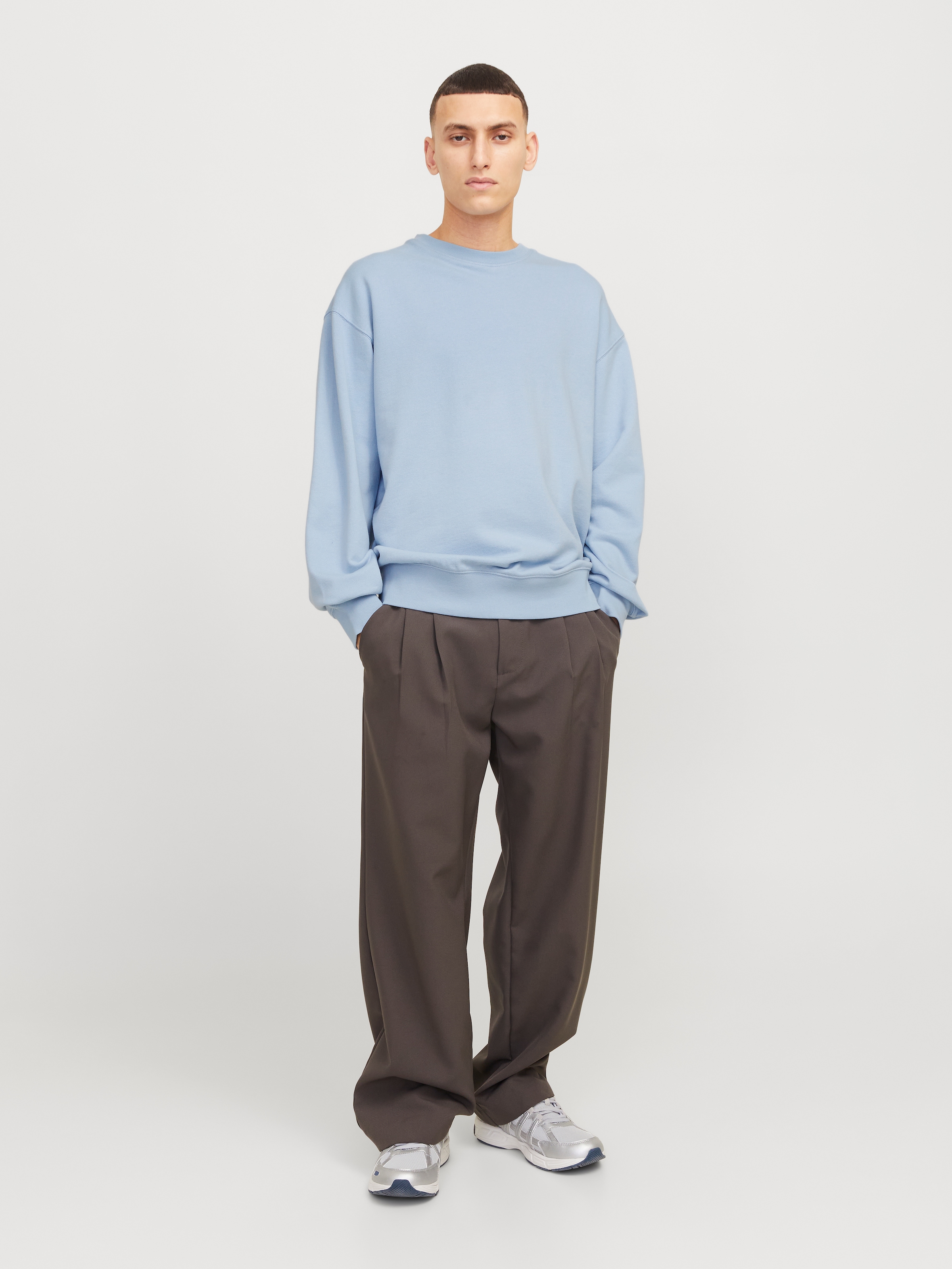 Jack & Jones Sweatshirt »JJECHARGE SWEAT CREW NECK NOOS«, mit Rippbündchen