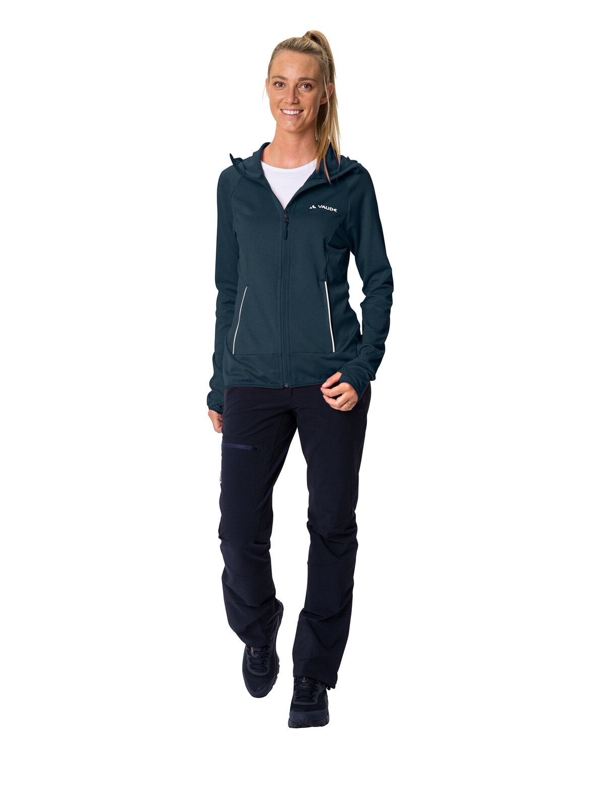 VAUDE Fleecejacke »WOMEN'S TEKOA FLEECE JACKET II« mit Kapuze sportlicher Stil, mit Kapuze und hochschließendem Kragen