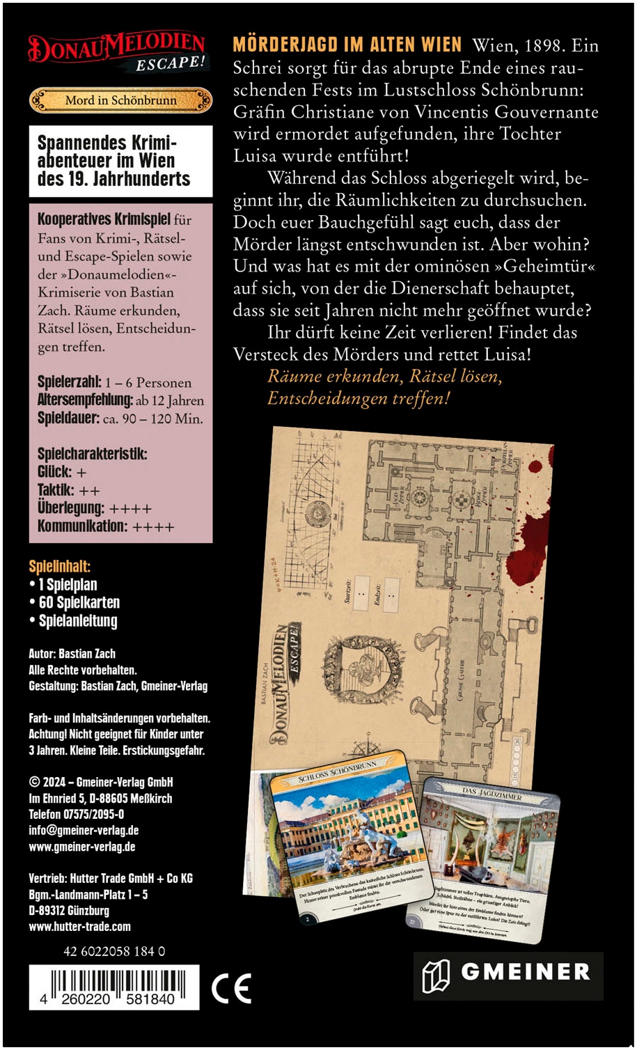 GMEINER Spiel »Donaumelodien Escape - Mord in Schönbrunn«, Made in Germany