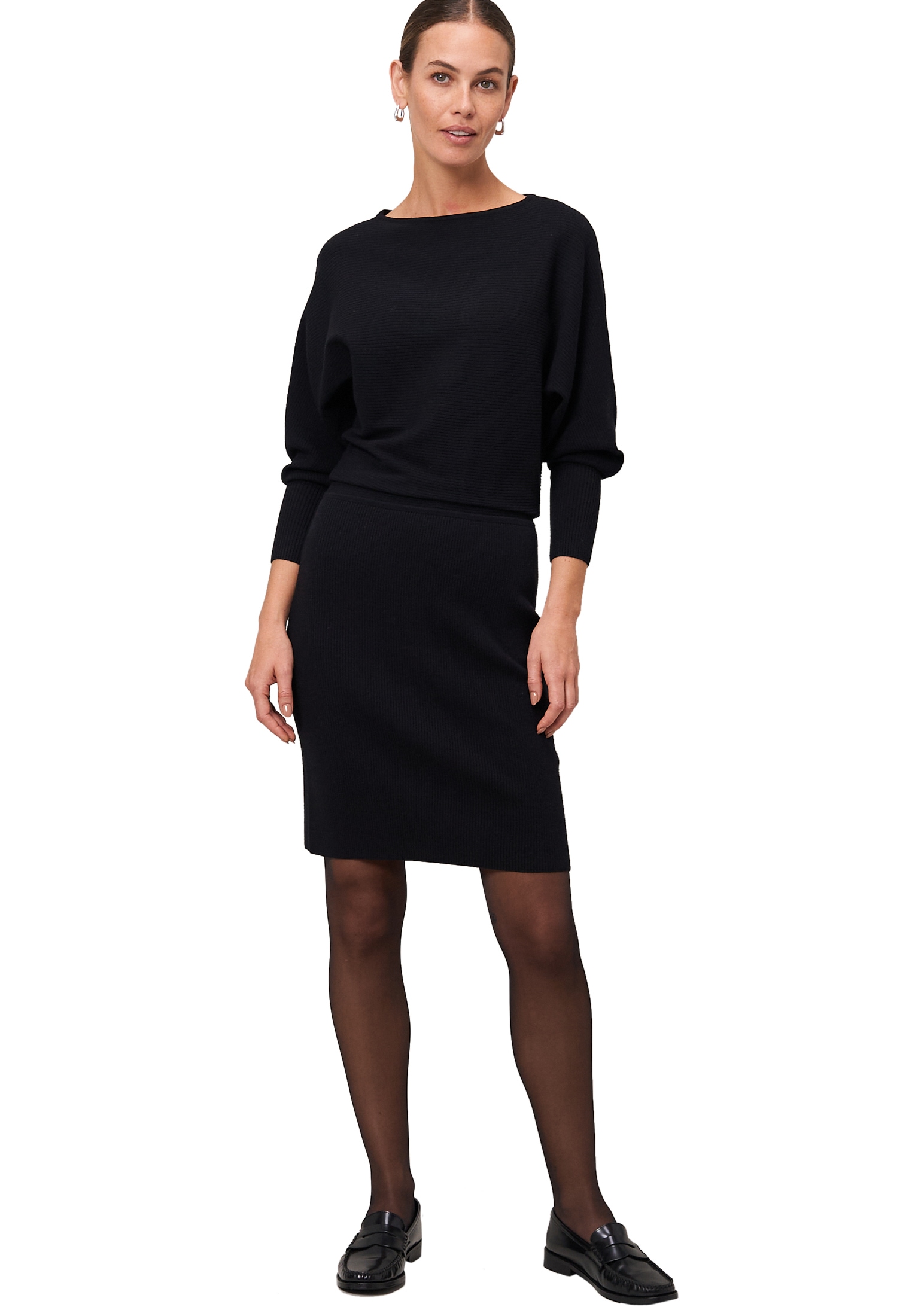 Zero Strickkleid »Strickkleid mit U-Boot Ausschnitt«