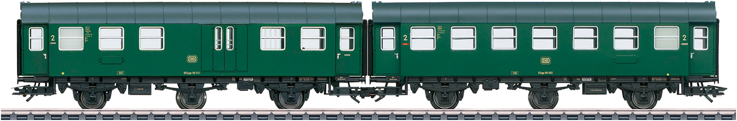 Märklin Personenwagen »Umbauwagen B3yge 2. Klasse - 43196«, und BD3yg 2. Klasse mit Gepäckabteil