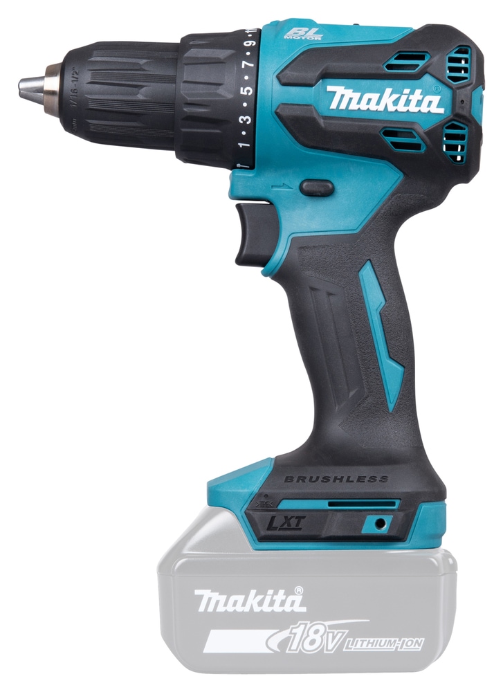 Makita Akku-Schlagbohrschrauber »»DHP490Z« 18V, ohne Akku und Ladegerät« max. 65 Nm, 0-1.900 min⁻¹,  kraftvoller, bürstenlos, allgemein einsetzbar zum Schrauben und Bohren