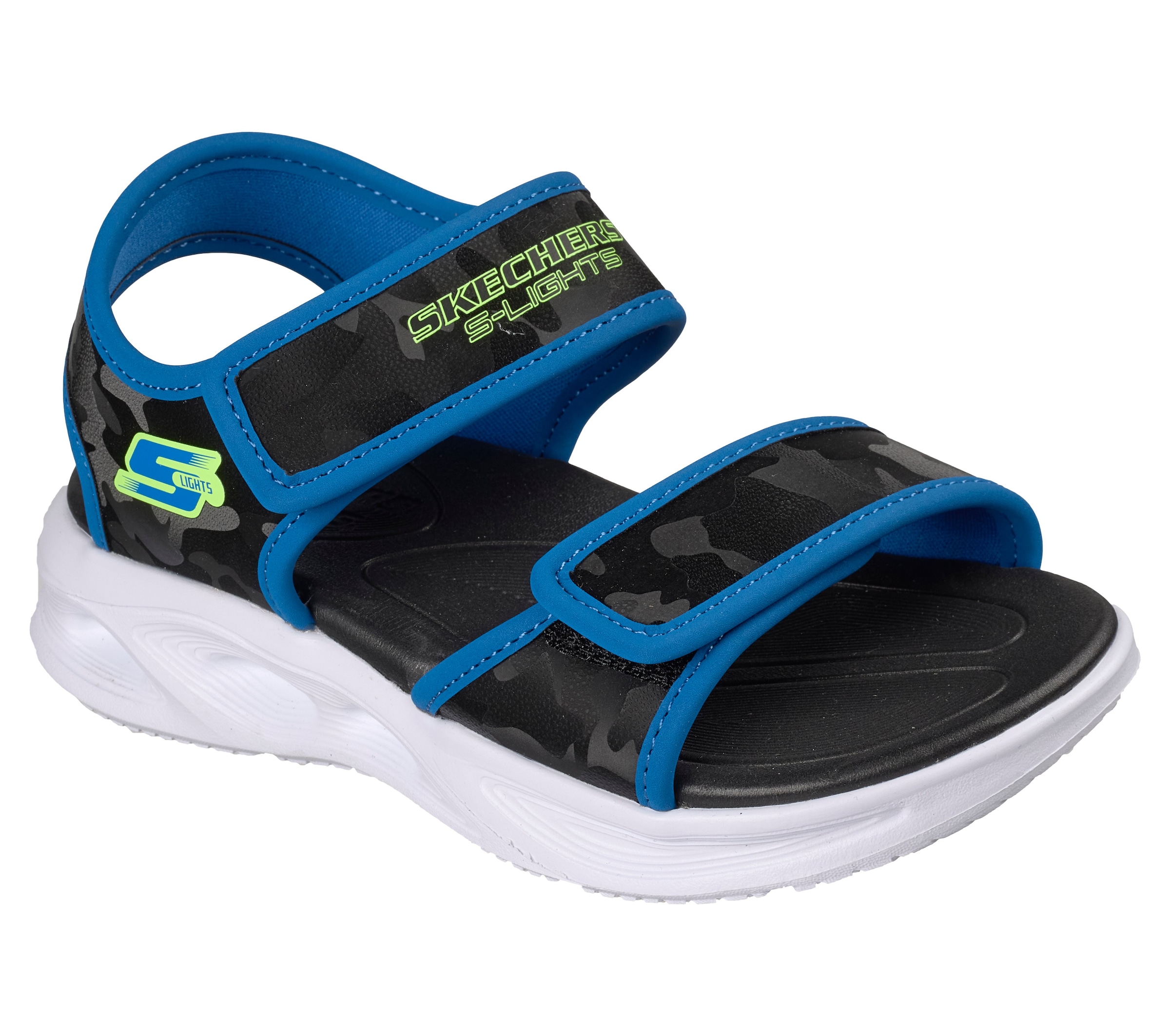 Skechers Sandale »Sola Glow Sandal«  Sommerschuh mit Klettverschluss, Größenschablone zum Download