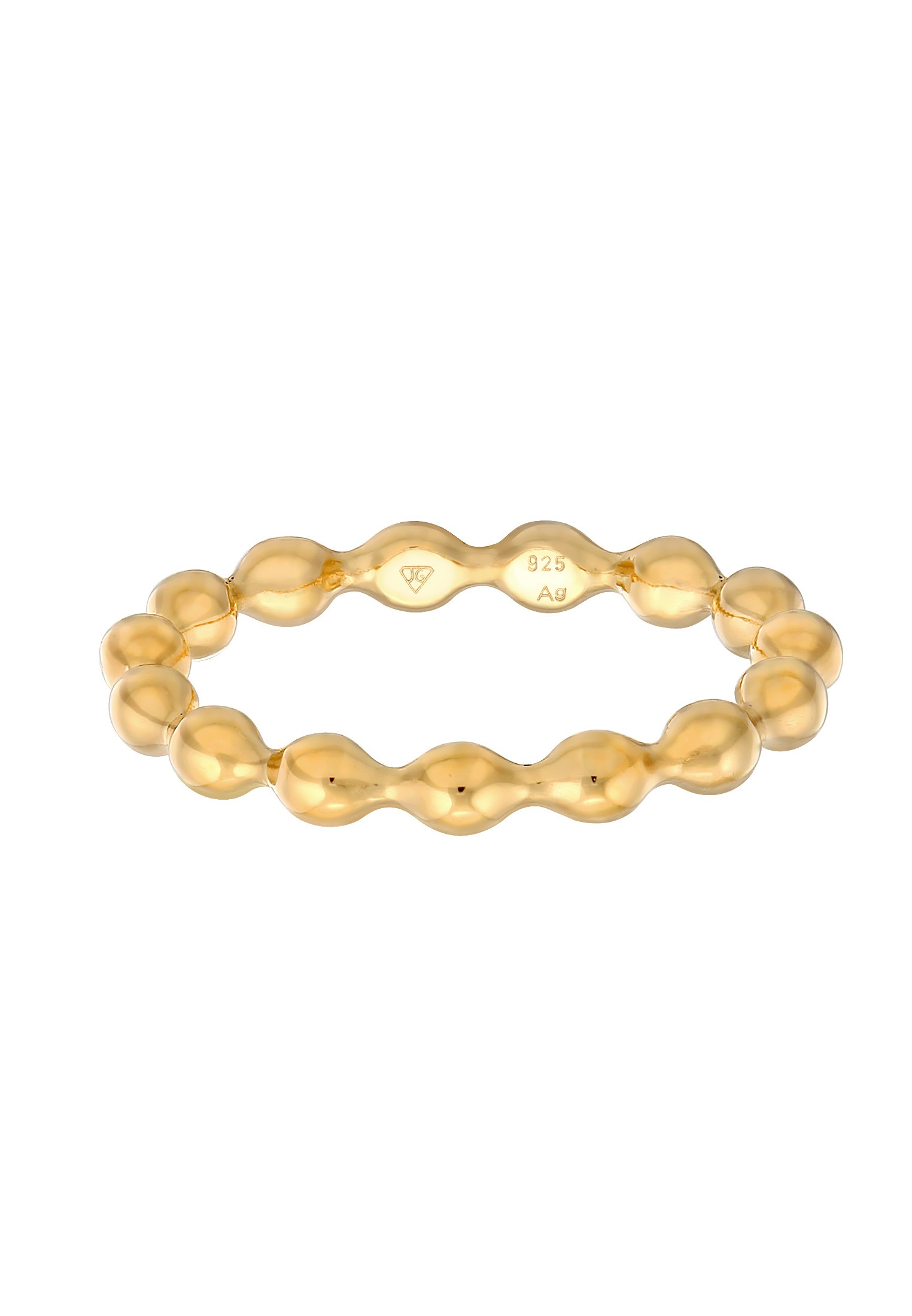Elli Silberring »Ring Kugel Dots Stapelring Schlicht 925 Silber«