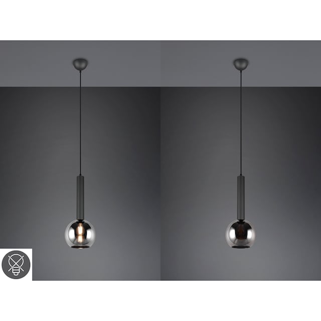 TRIO Leuchten Pendelleuchte »Clayton«, 1 flammig-flammig, Hängelampe  höhenverstellbar bis 150cm, Glas rauchfarbig, exkl 1xE27 kaufen im OTTO  Online Shop