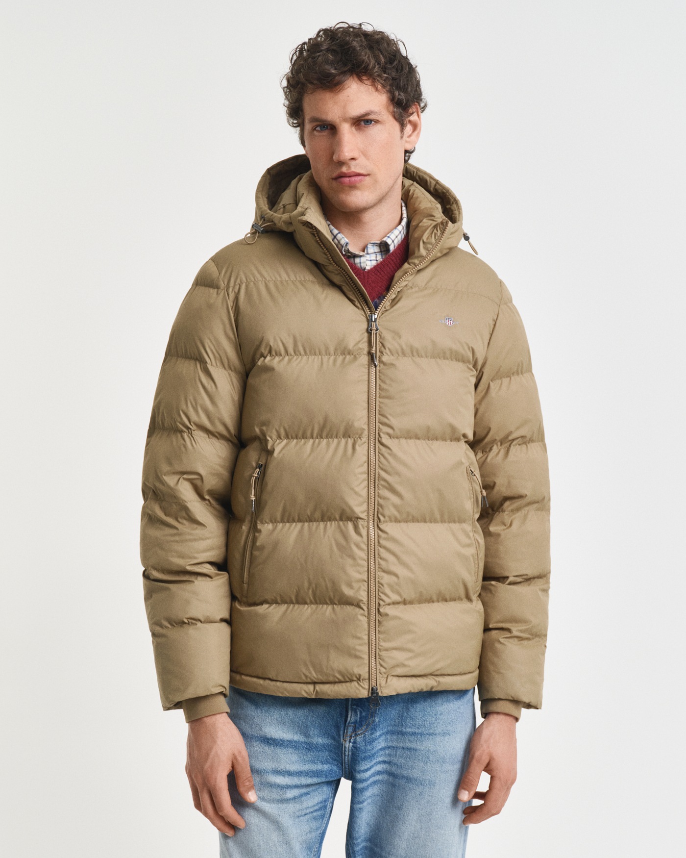 Gant Steppjacke »ACTIVE CLOUD JACKET« mit Kapuze regular fit, abnehmbare Kapuze, 2-Wege-Reißverschluss