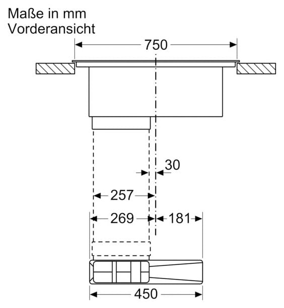 NEFF Kochfeld mit Dunstabzug »T48CD7AX2«, T48CD7AX2, mit einfacher Touch Control Bedienung