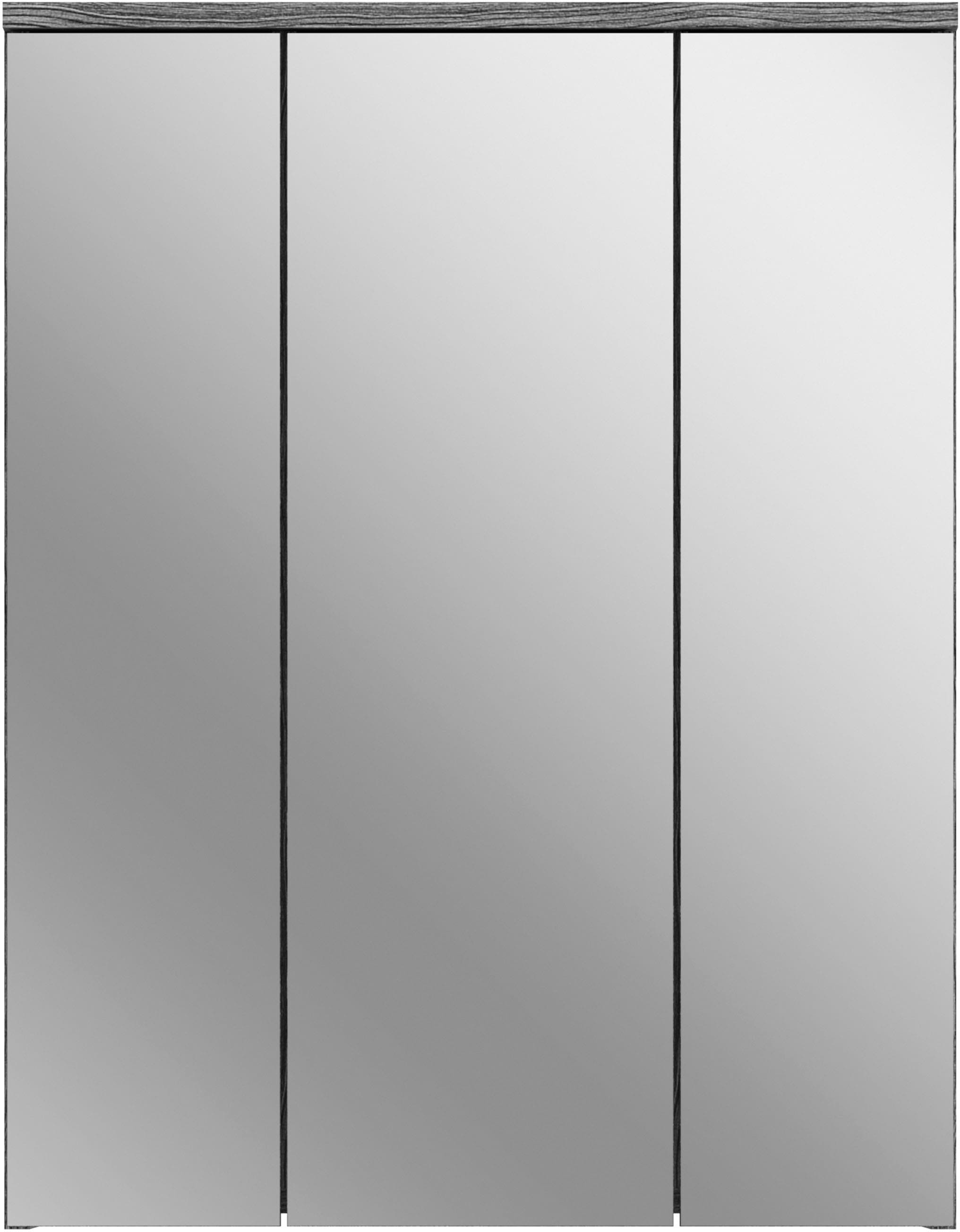 welltime Badmöbel-Set »LUCCA, 5-teilig, TOPSELLER!, inklusive LED Beleuchtung, bestehend aus:«, (Set, 5 St.), Hochschrank, WBU, Spiegelschrank, Unterschrank, Hängeschrank