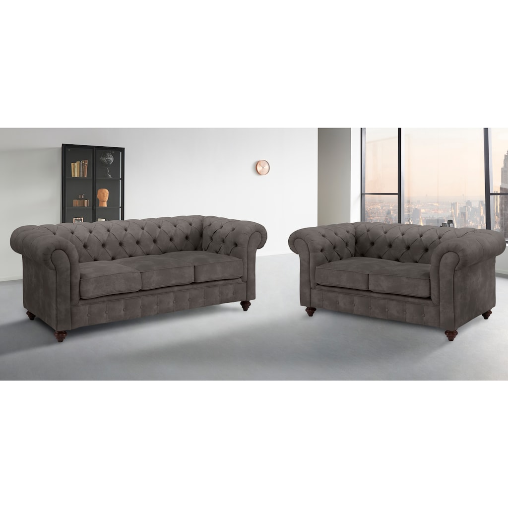 Home affaire Sitzgruppe »Chesterfield«, (2 tlg.)