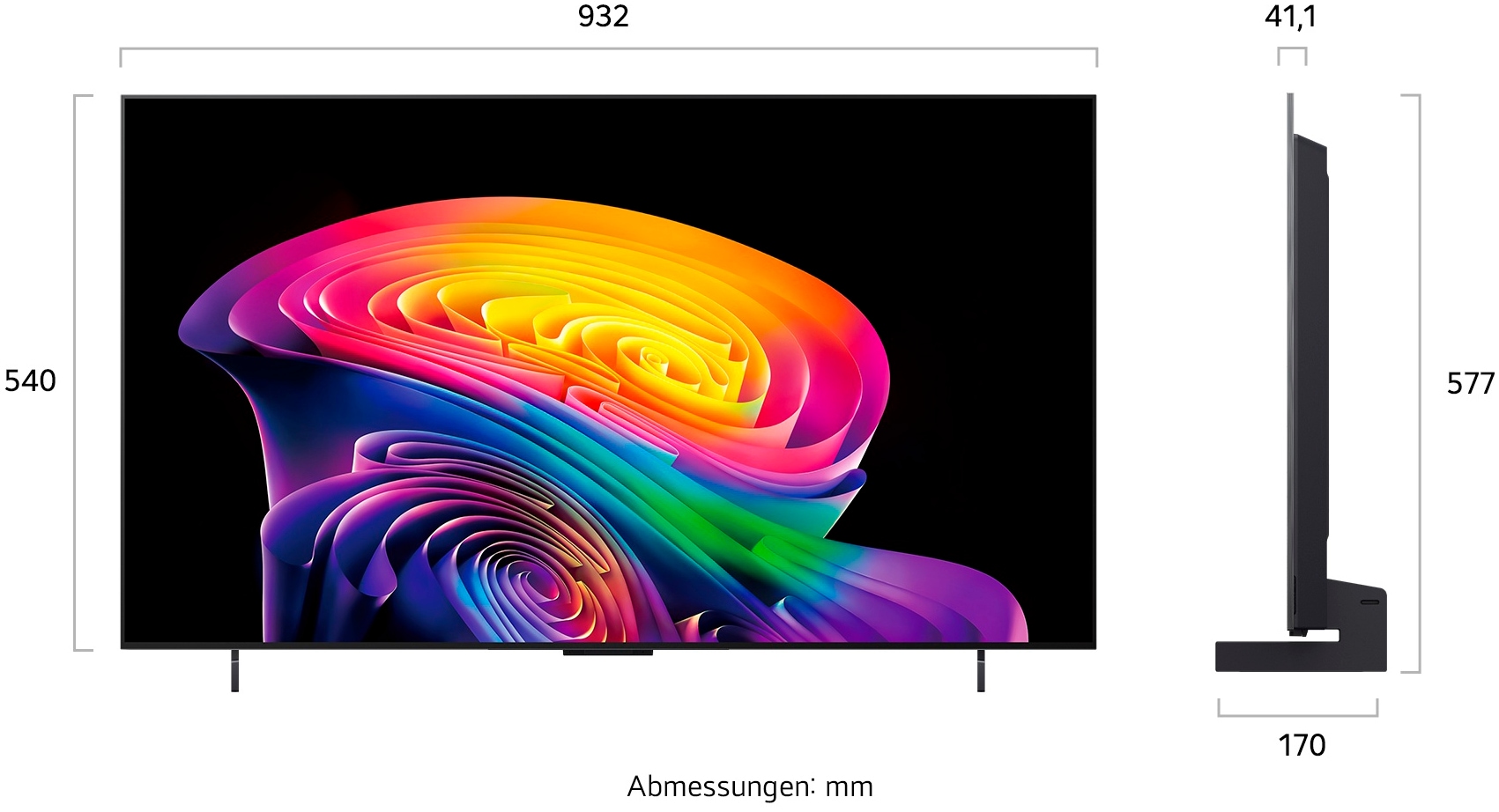 LG OLED-Fernseher »OLED42C68LA« 106 cm/42 ″ Smart-TV