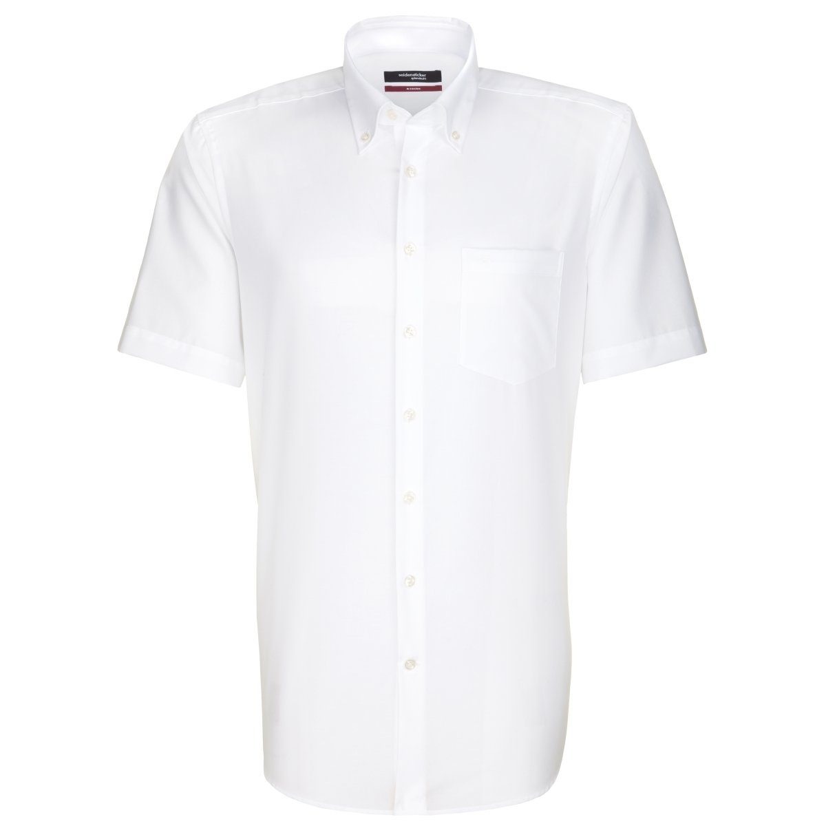seidensticker Businesshemd »Regular«, Regular Kurzarm Button-Down-Kragen Uni
