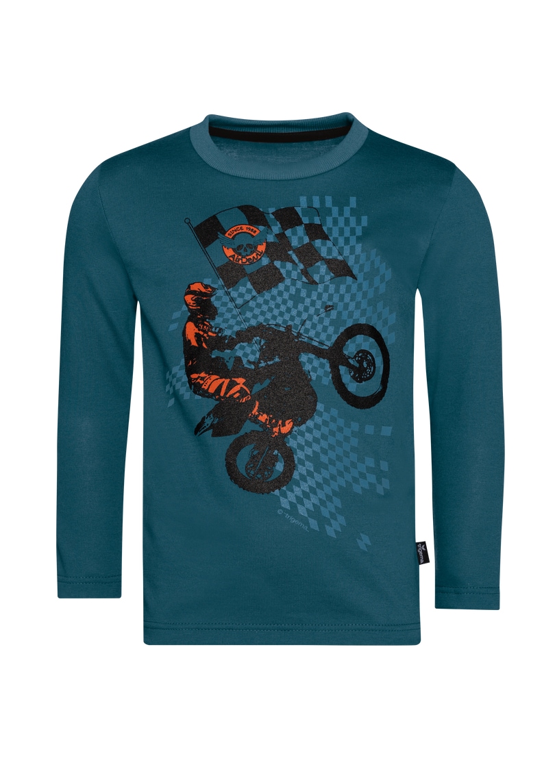 Trigema Sweatshirt »TRIGEMA Langarmshirt mit sportlichem Motorrad-Print«