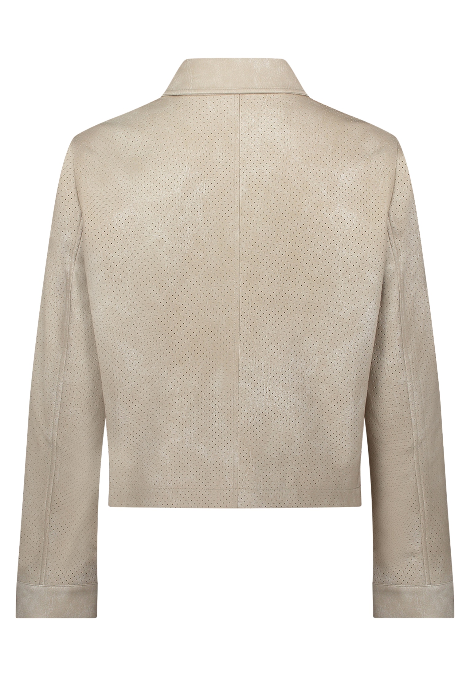 Amber & June Lederimitatjacke »Kunstleder-Jacke mit Kragen«