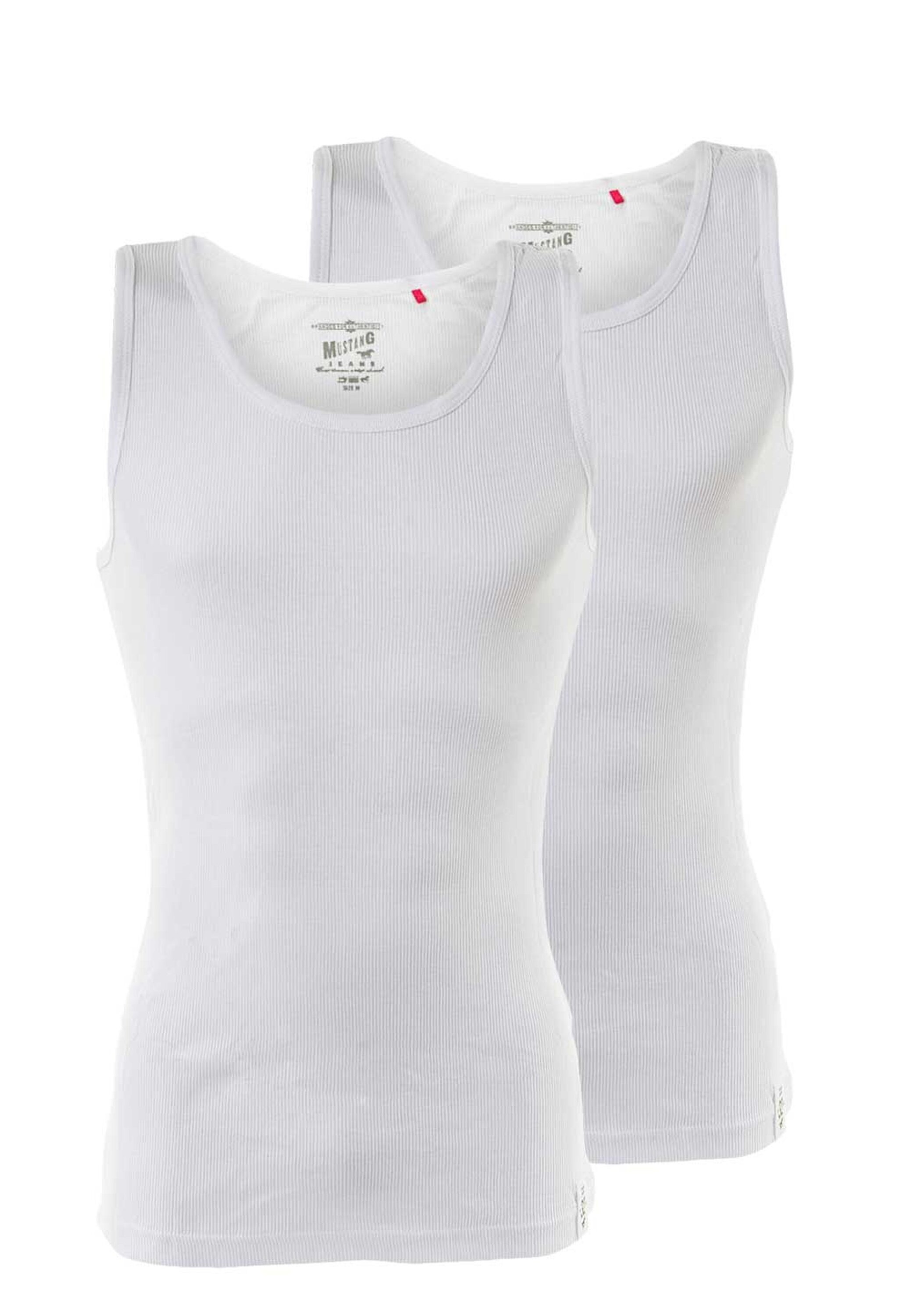 MUSTANG Unterhemd »Unterhemd Tank Top True Denim 2P 2er Pack«