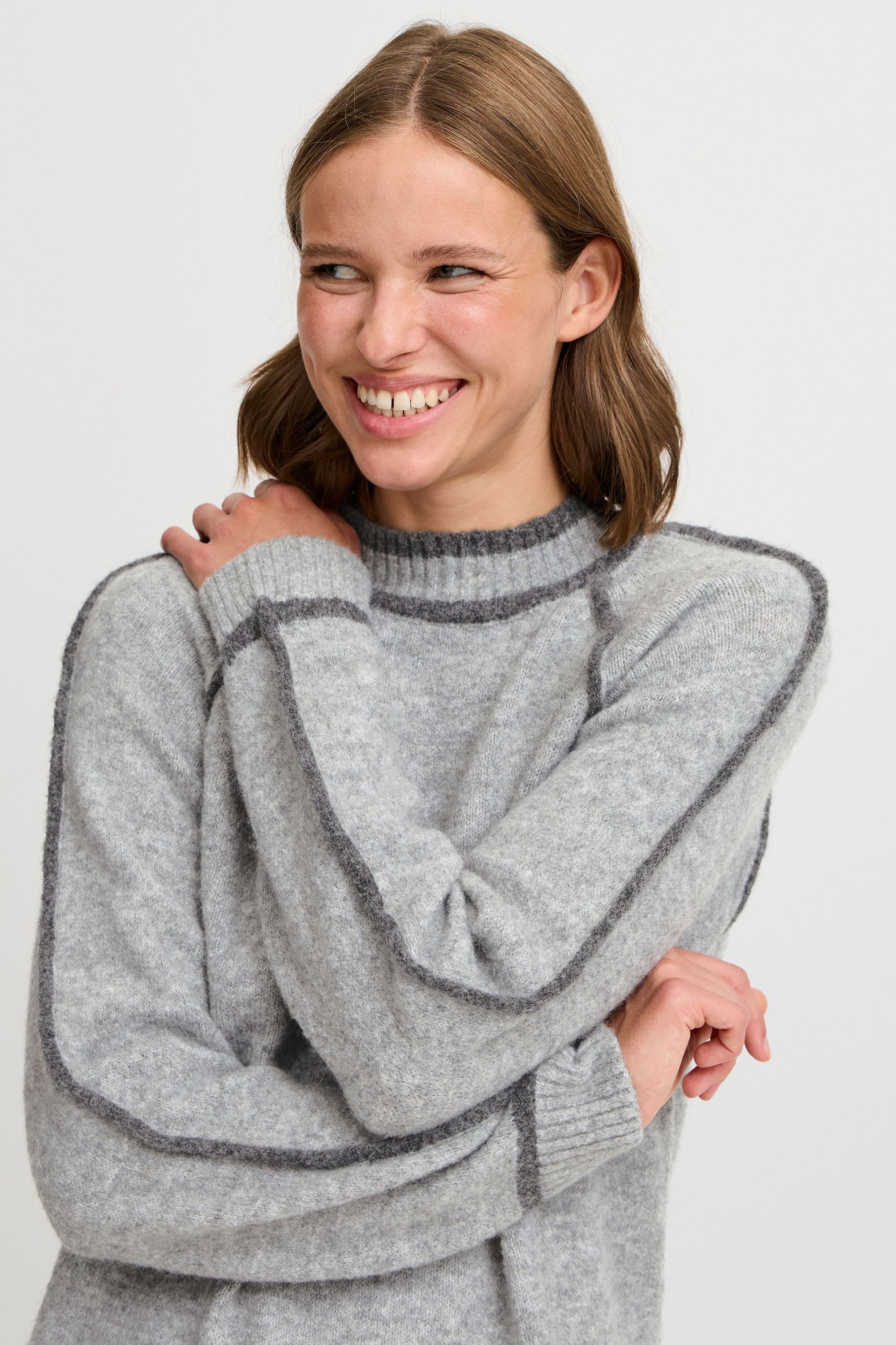 b.young Strickfleece-Pullover »Strickpullover BYNINNA W. TURTLENECK -«
