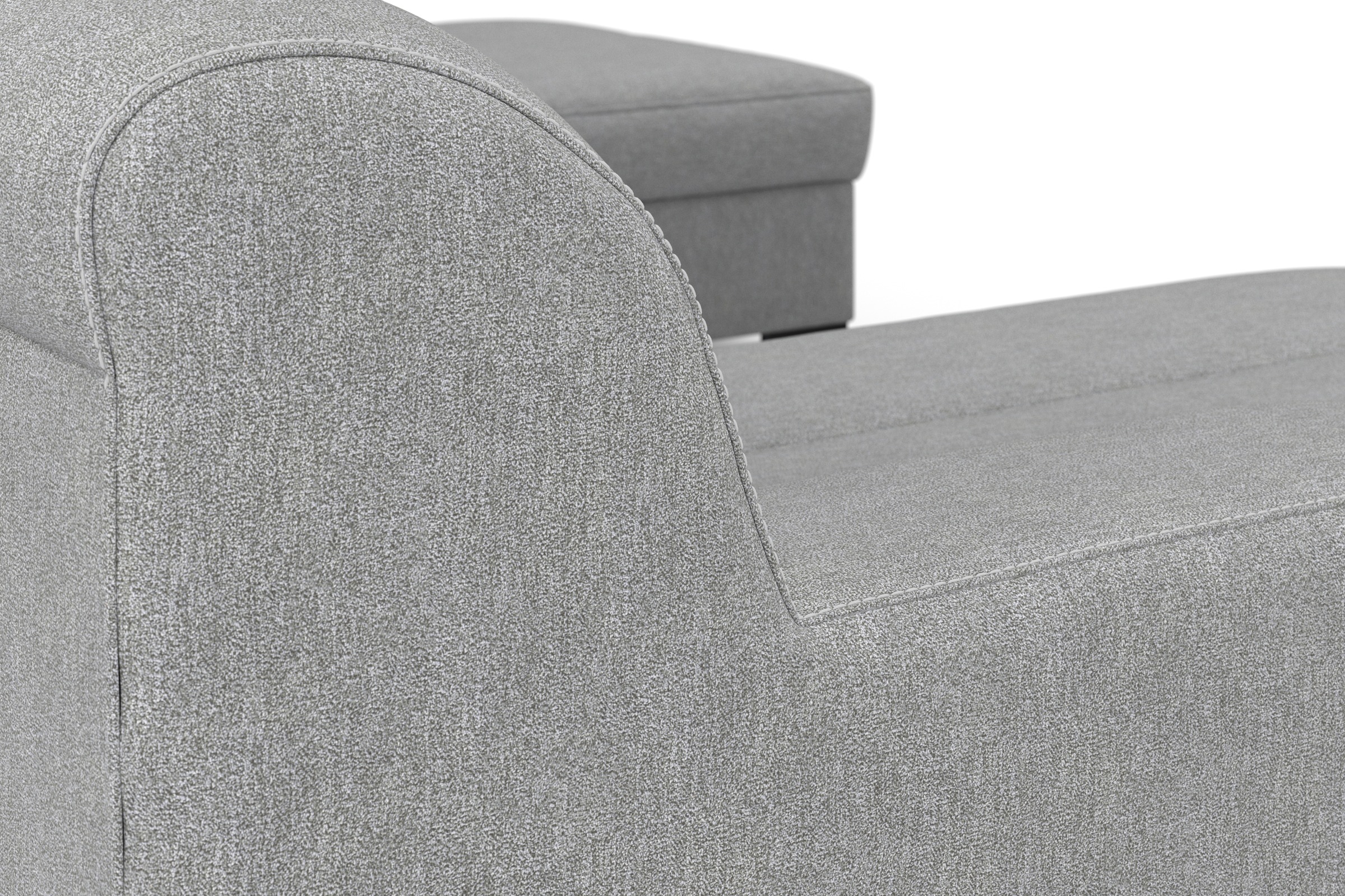 INOSIGN Wohnlandschaft »Balme, moderne Formensprache, zeitloses Design, U-Form«, Inkl. Zierkissen, wahlweise mit Bettfunktion