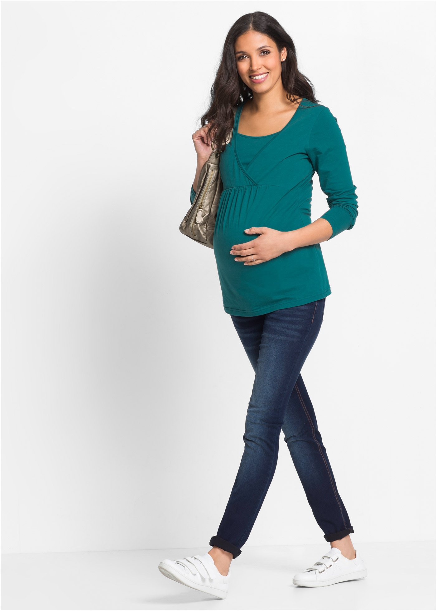 bonprix Stillshirt , 2-in-1 Umstands- und Stillshirt
