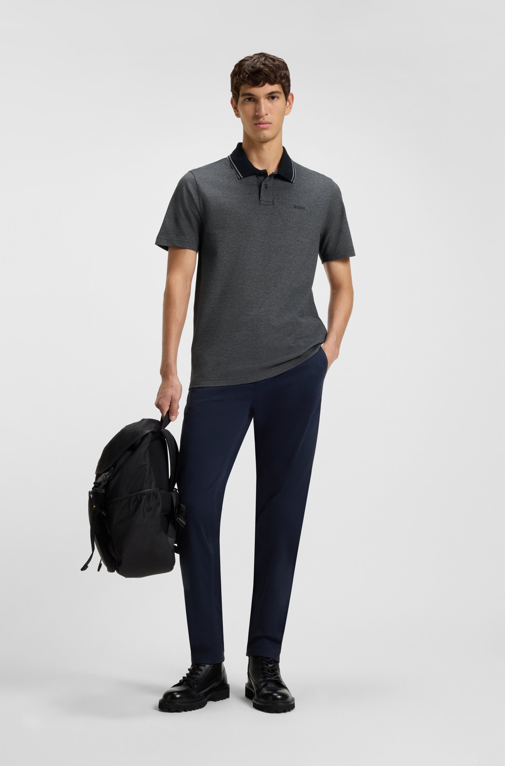 BOSS ORANGE Poloshirt »PeoxfordNew«, mit Polokragen