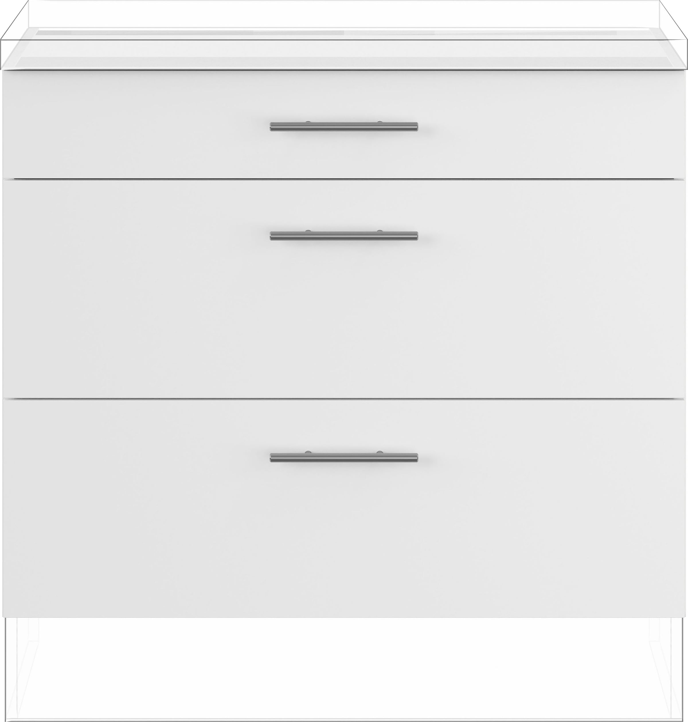 IMPULS KÜCHEN Auszugsunterschrank »"Prag und Valencia", Breite/Höhe: 90/72,3 cm«, vormontiert, mit Soft-Close