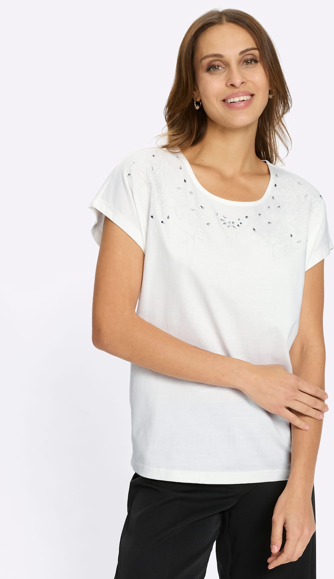 Lady Rundhalsshirt »Rundhals-Shirt« 1 tlg.