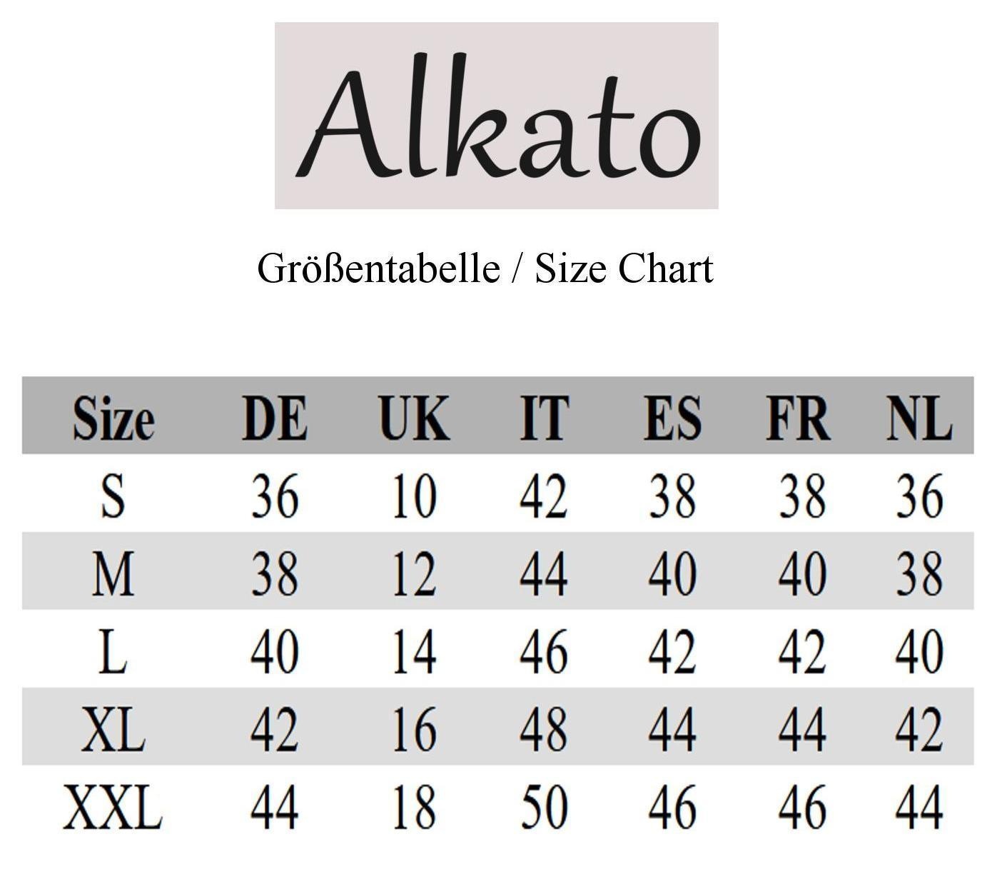 ALKATO Langarmshirt »Damenshirt Alkato Damen Langarm Longshirt Langarmshirt«