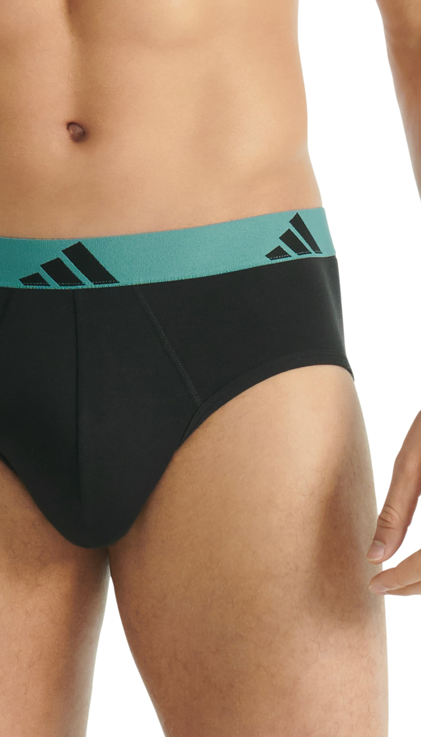 adidas Sportswear Slip »Active Flex Cotton« 3er Pack,  elastisch, Logo-Bund, scheuerfreies Tragegefühl, ohne Eingriff