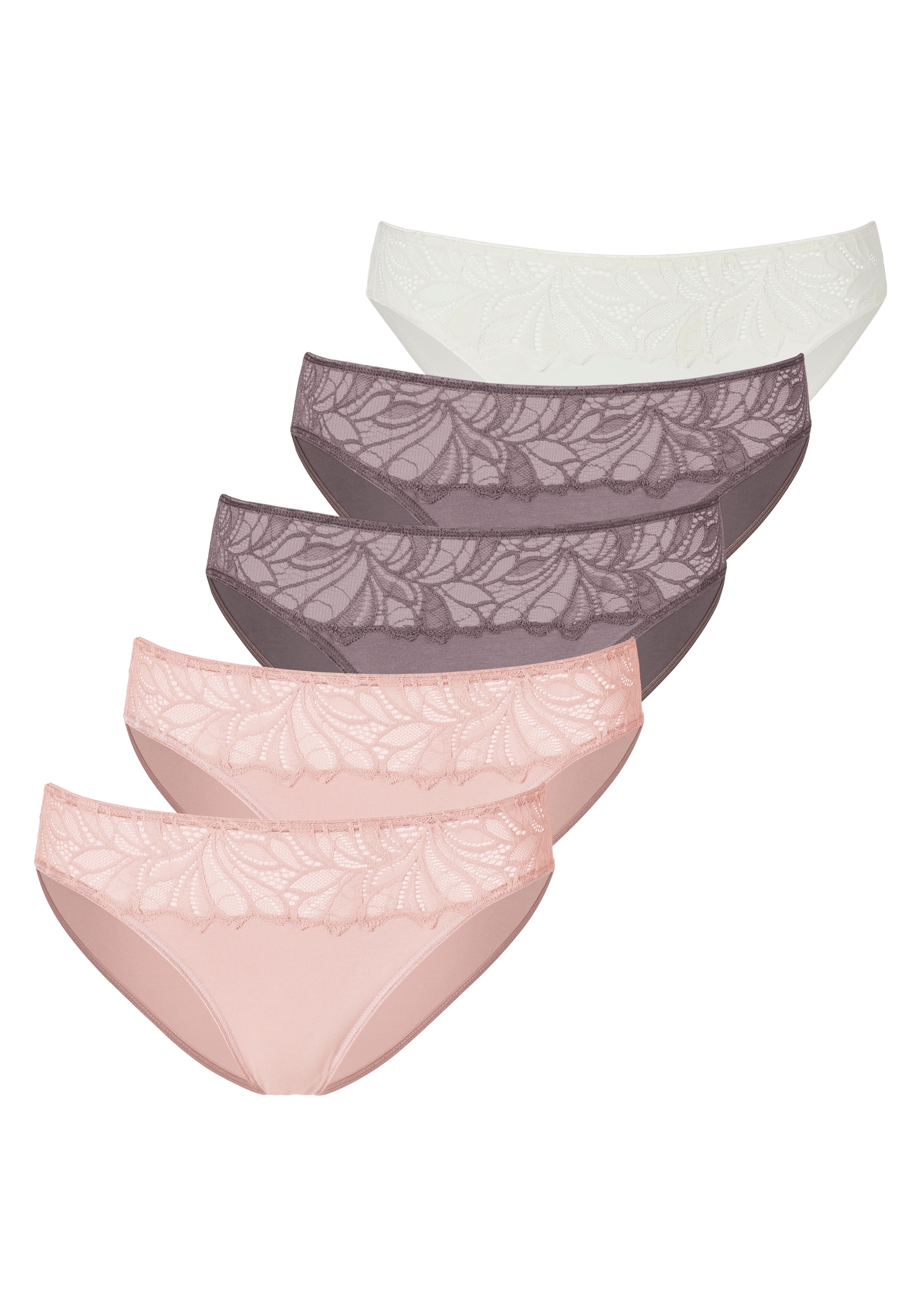 Vivance Bikinislip, (5er-Pack), aus elastischer Baumwoll-Qualität