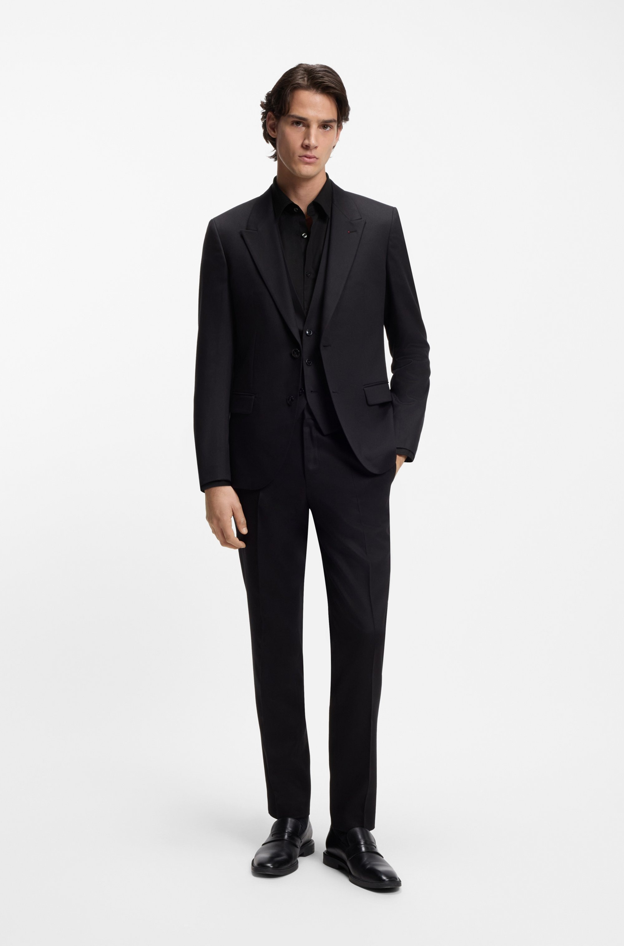 HUGO Businesshemd »Ermo« Kentkragen, Slim Fit, Baumwoll-Stretch