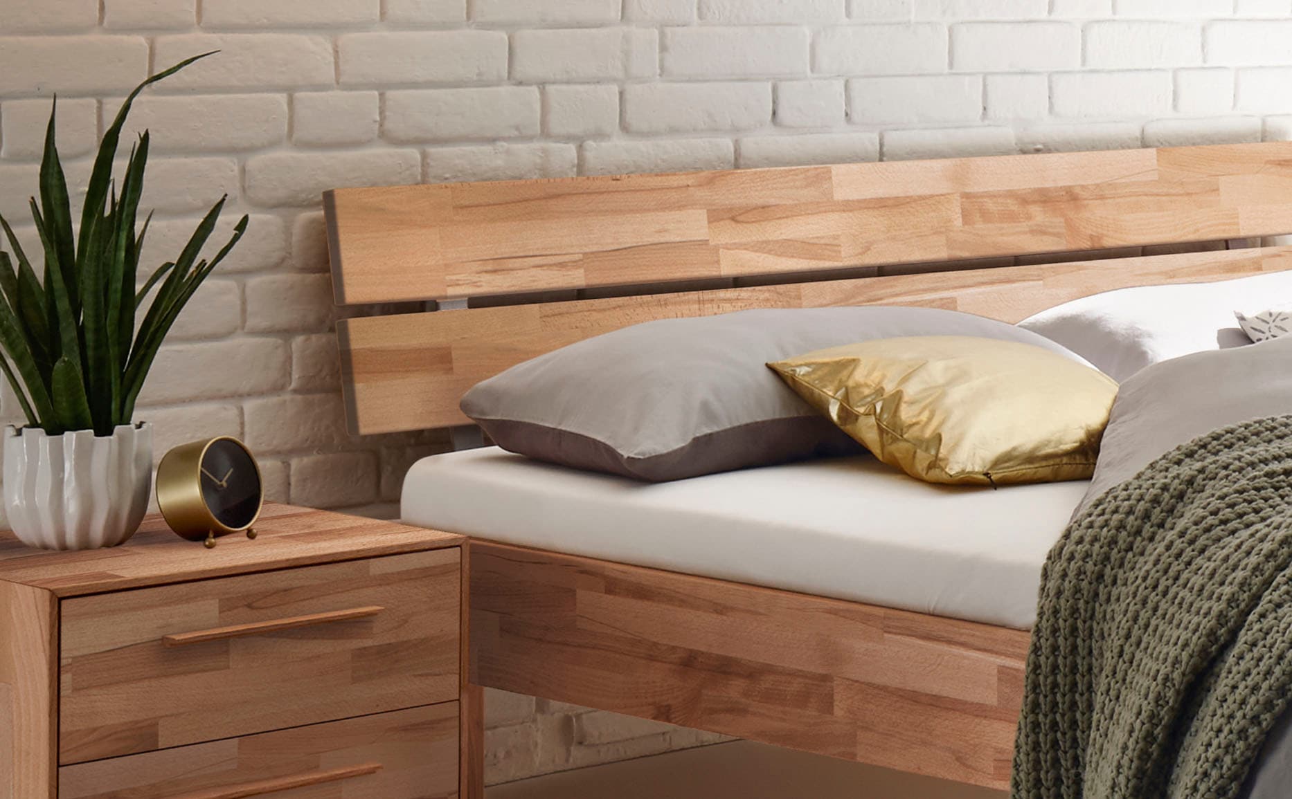 HASENA Holzbett »Prato« Fußhöhe 25 cm