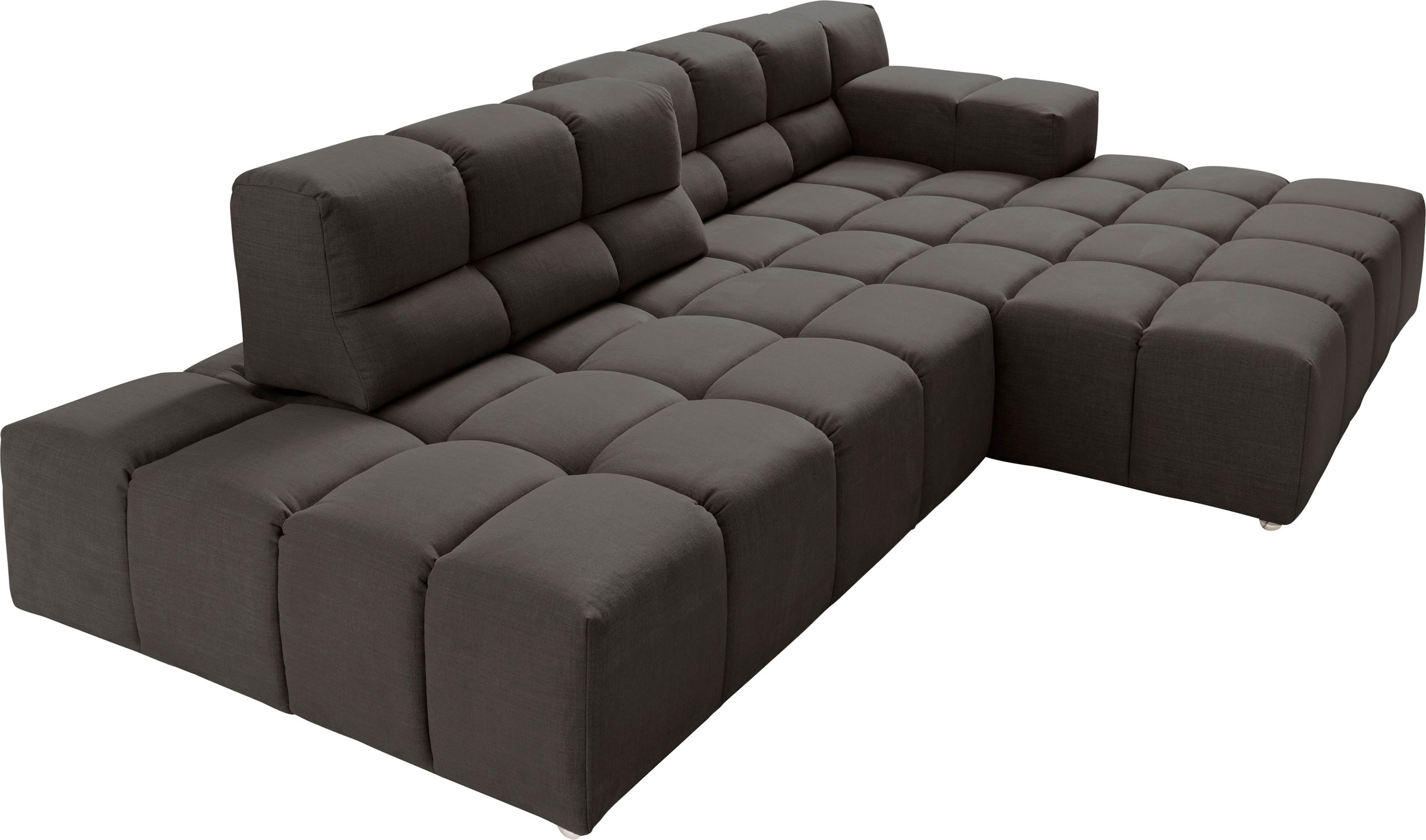 designwerk Ecksofa »Temple, Designsofa trifft hohen Sitzkomfort, L-Form« mit Sitztiefenverstellung