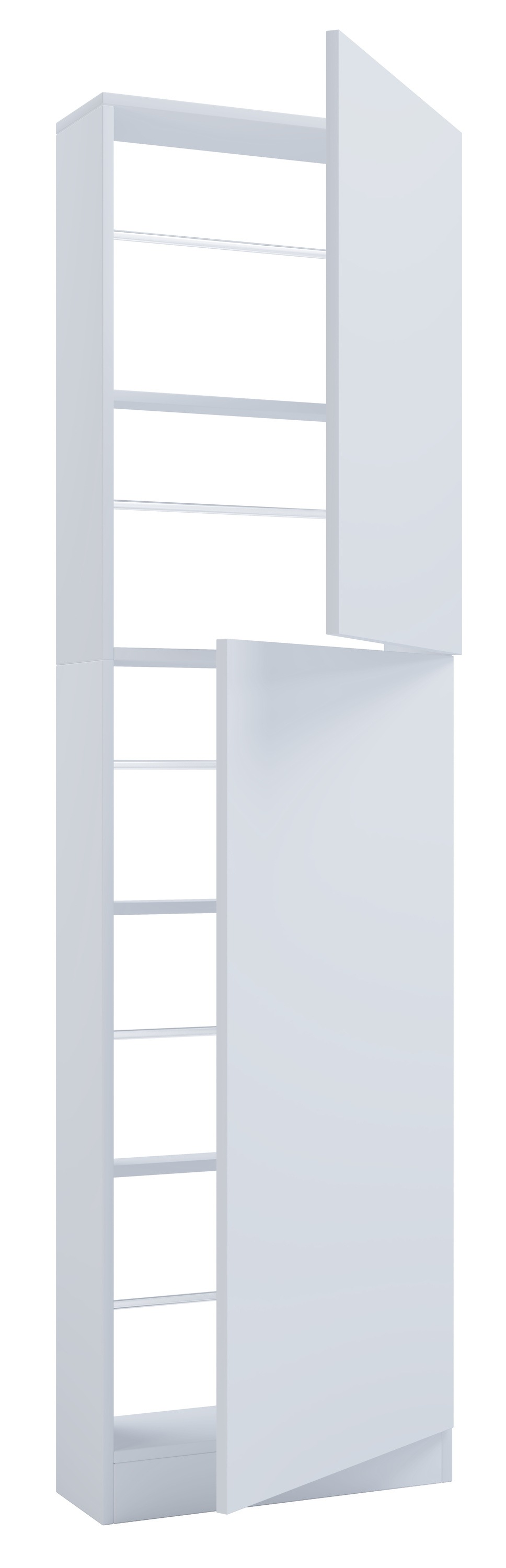 VCM Schuhschrank »VCM Holz Schuhschrank | Maße: H. 180 x B. 50 x T. 17 cm | 2 Drehtüren - Fulisa XL«, (1 St.)