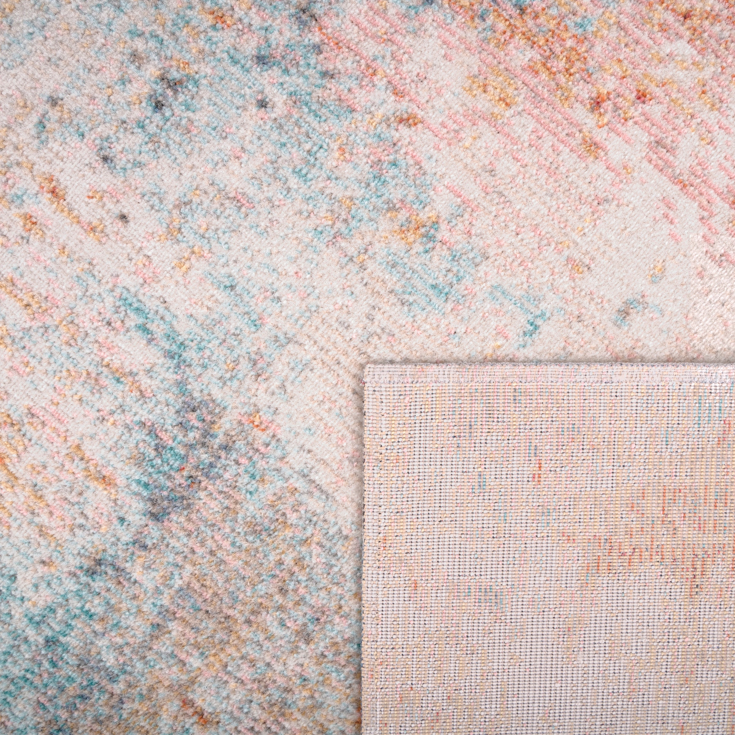 Paco Home Teppich »Torres 273«, rund, 8 mm Höhe, modernes abstraktes Design, In- und Outdoor geeignet, Wohnzimmer