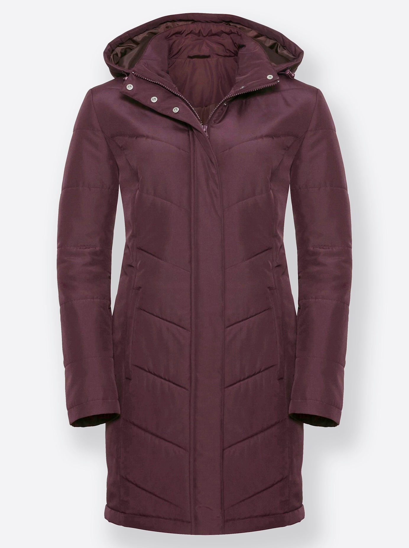 Classic Basics Langjacke, mit Kapuze
