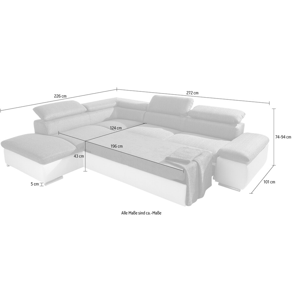 sit&more Ecksofa »Alcudia«