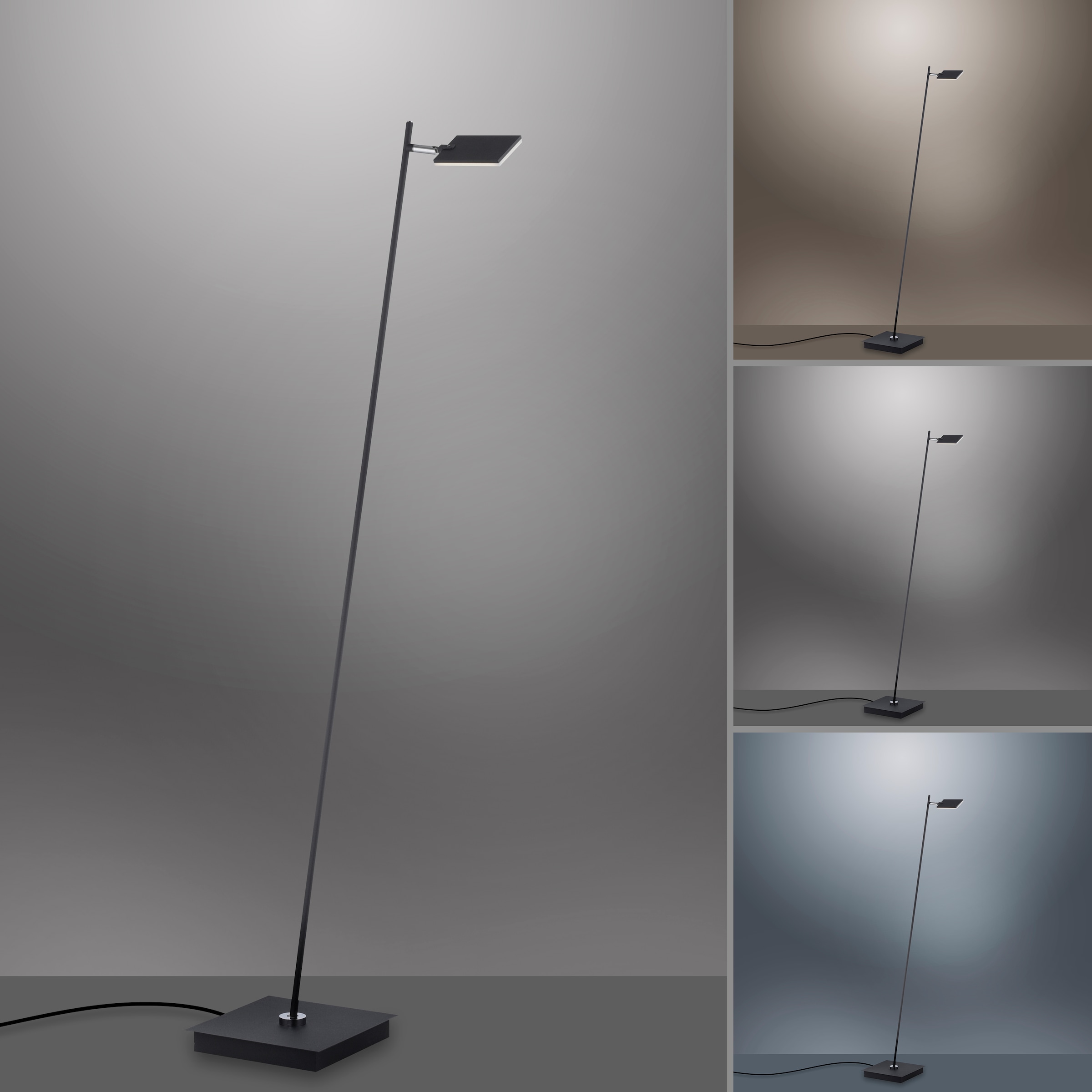 Neuhaus PURE LED Stehlampe »PURE Mira« LED-Board 1 Stk. warmweiß - kaltweiß Dimmbar, CCT, Fußschalter, Fernbedienung, drehbar