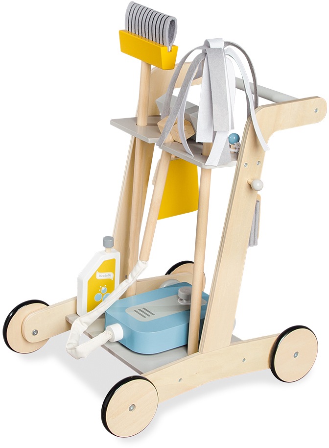 Pinolino® Kinder-Putzwagen »Pia«, (7 tlg.), aus Holz