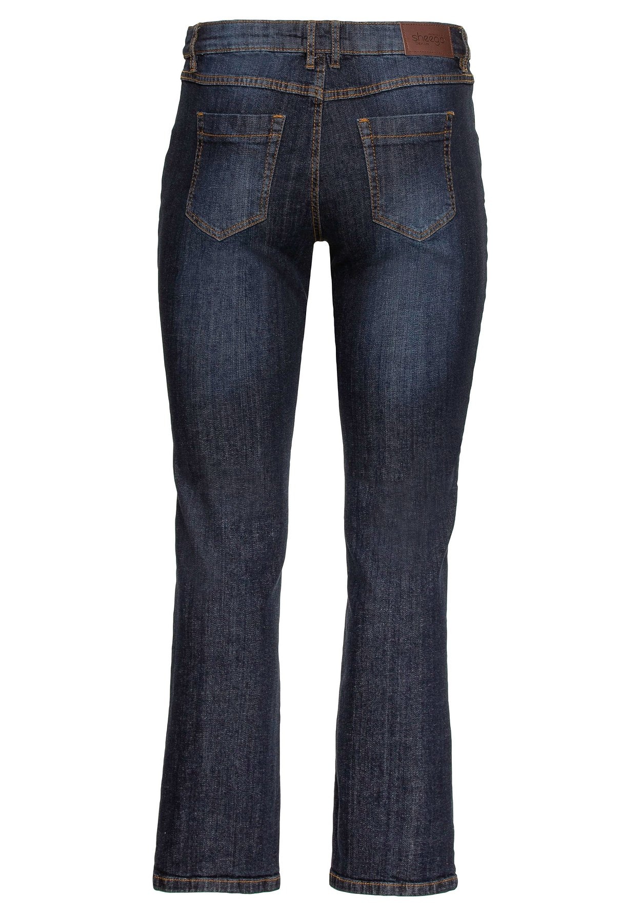 Sheego Stretch-Jeans »Jeans »Die Gerade« mit Used-Effekten«