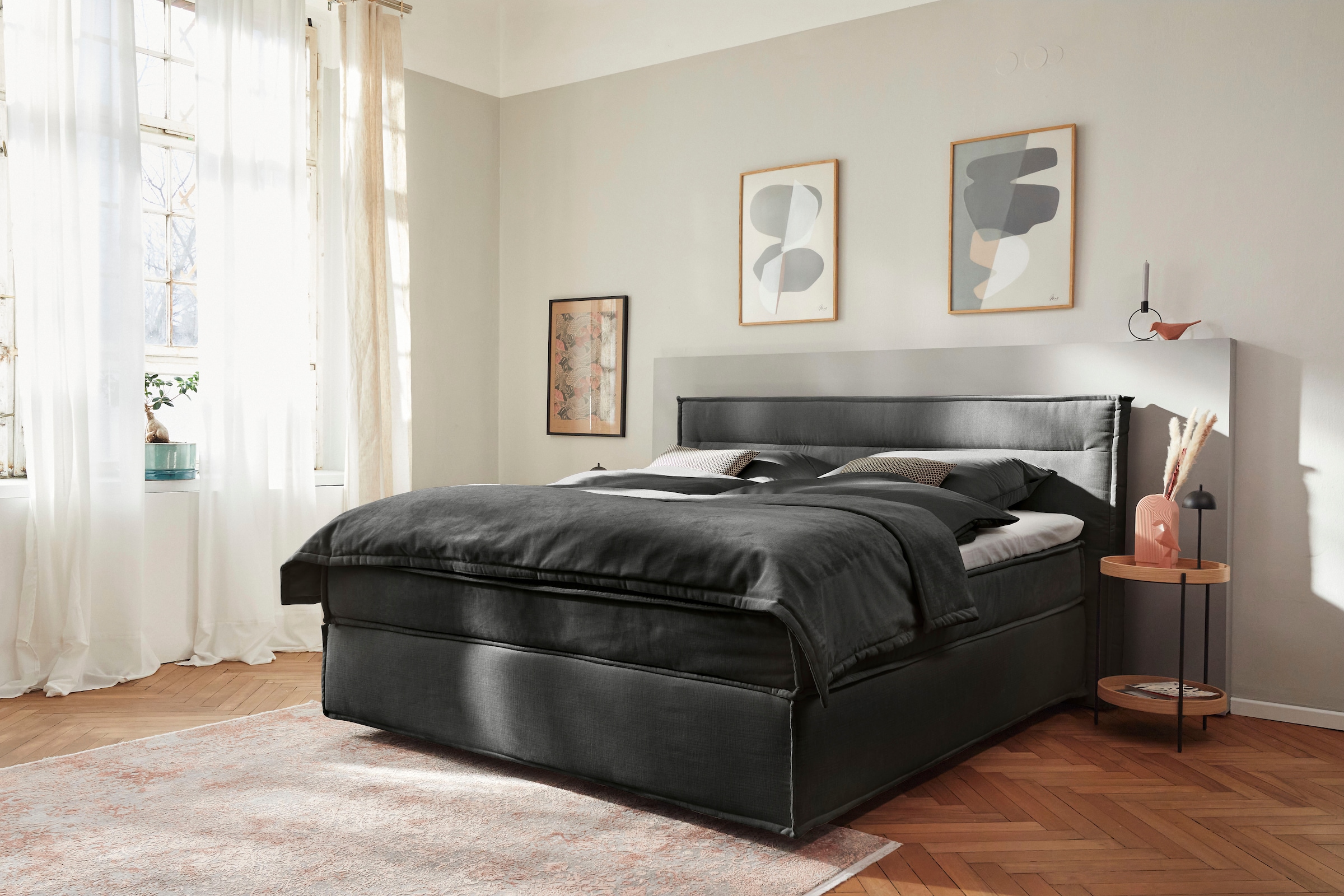 Musterring Boxspringbett »JustB! SC100« schwebende Optik, inklusive Topper, verschiedene Farben, 180 x 200 cm