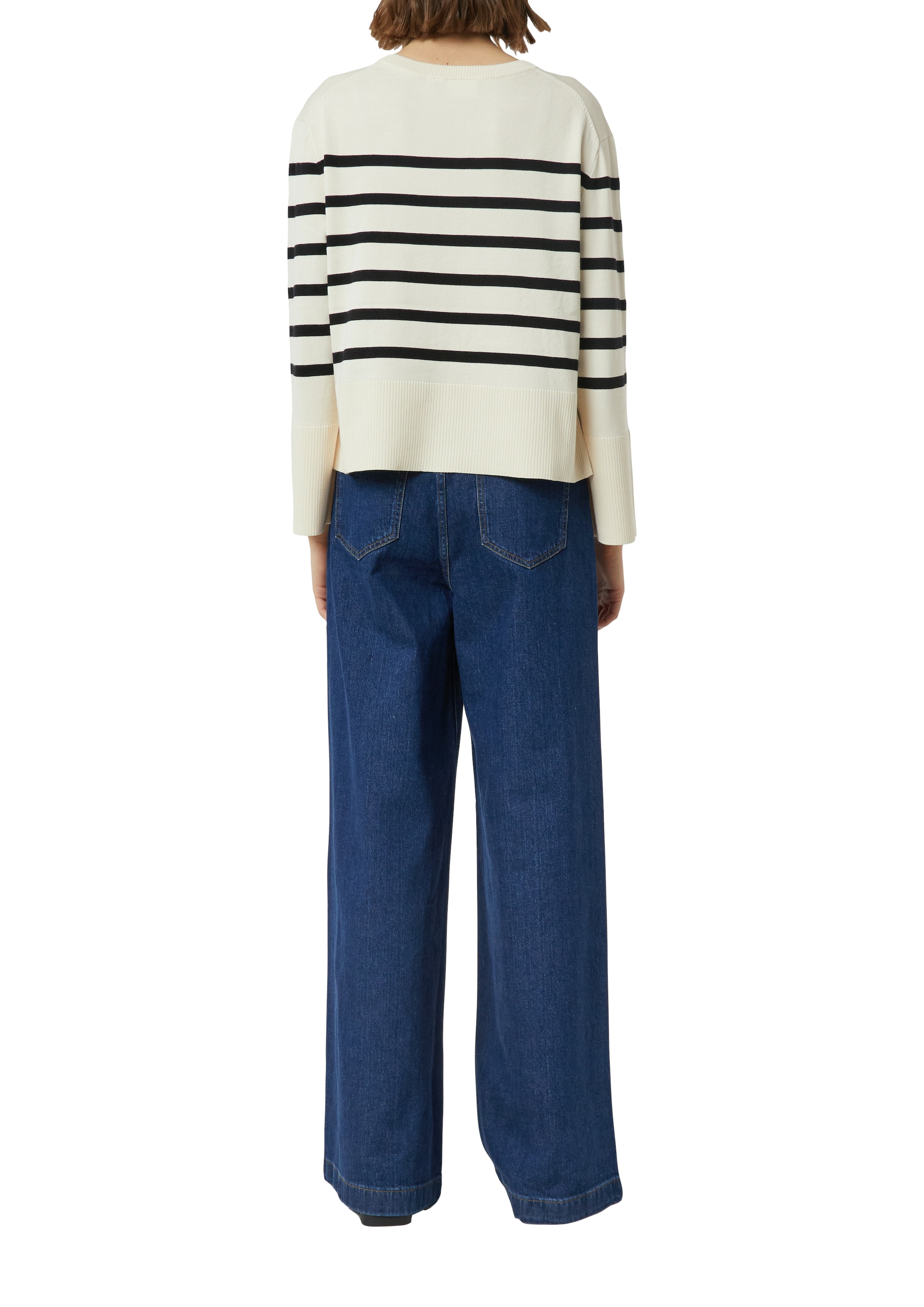 Comma Strickpullover geringelt, Rundhals