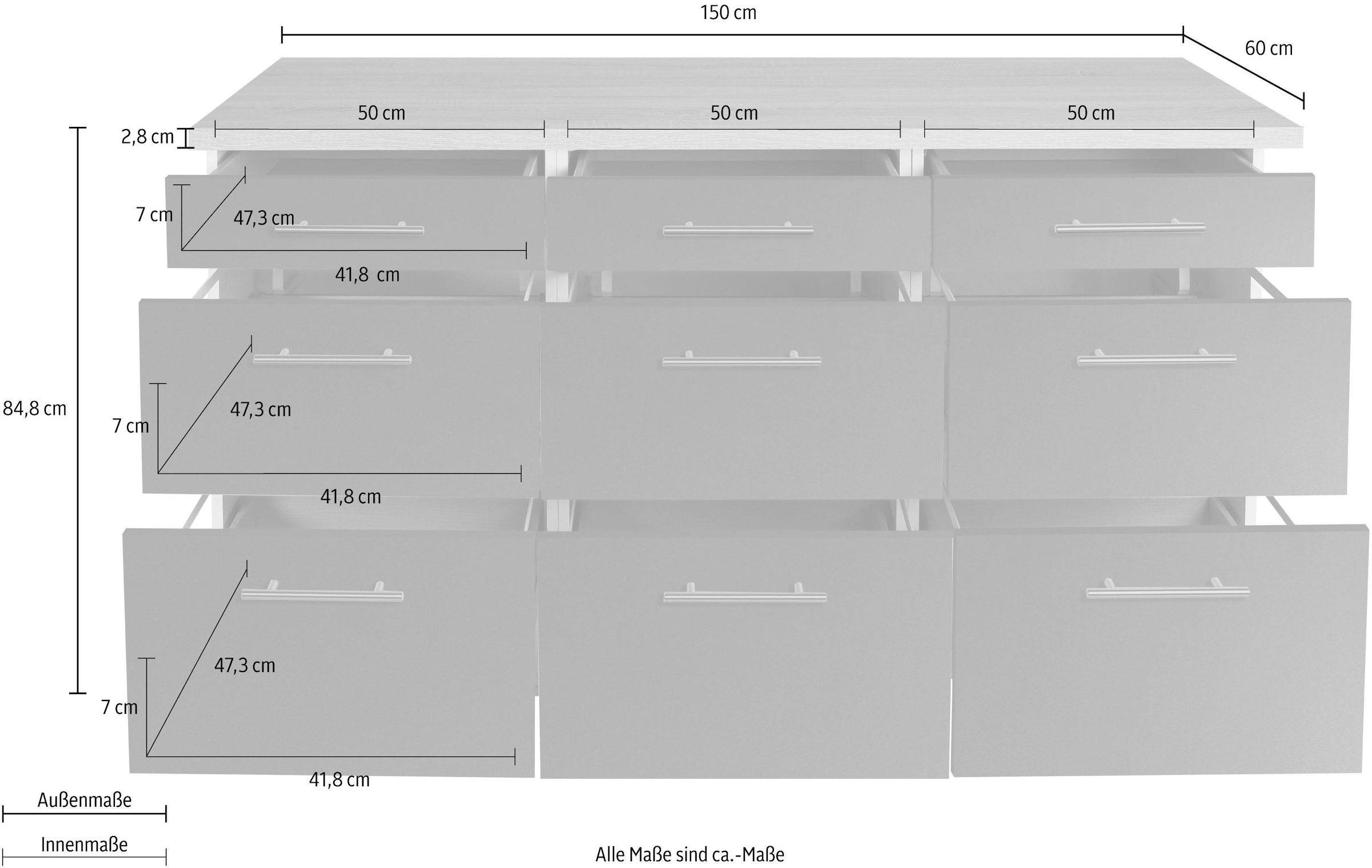 150 bei cm online OTTO »Tula«, OPTIFIT Unterschrank Breite