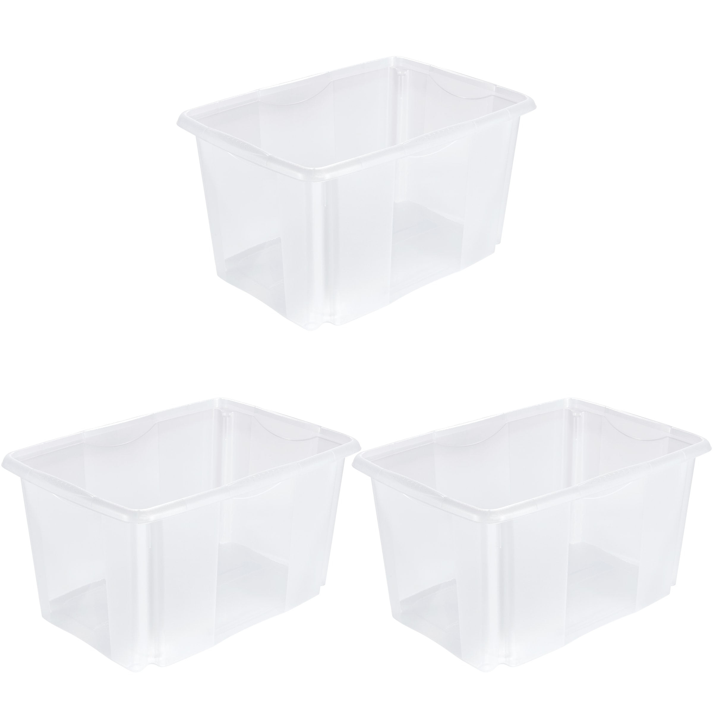 keeeper Aufbewahrungsbox »Emil, 3er Set, 45 L, 54,5 x 39 x 29,5 cm« ineinander und aufeinander stapelbar